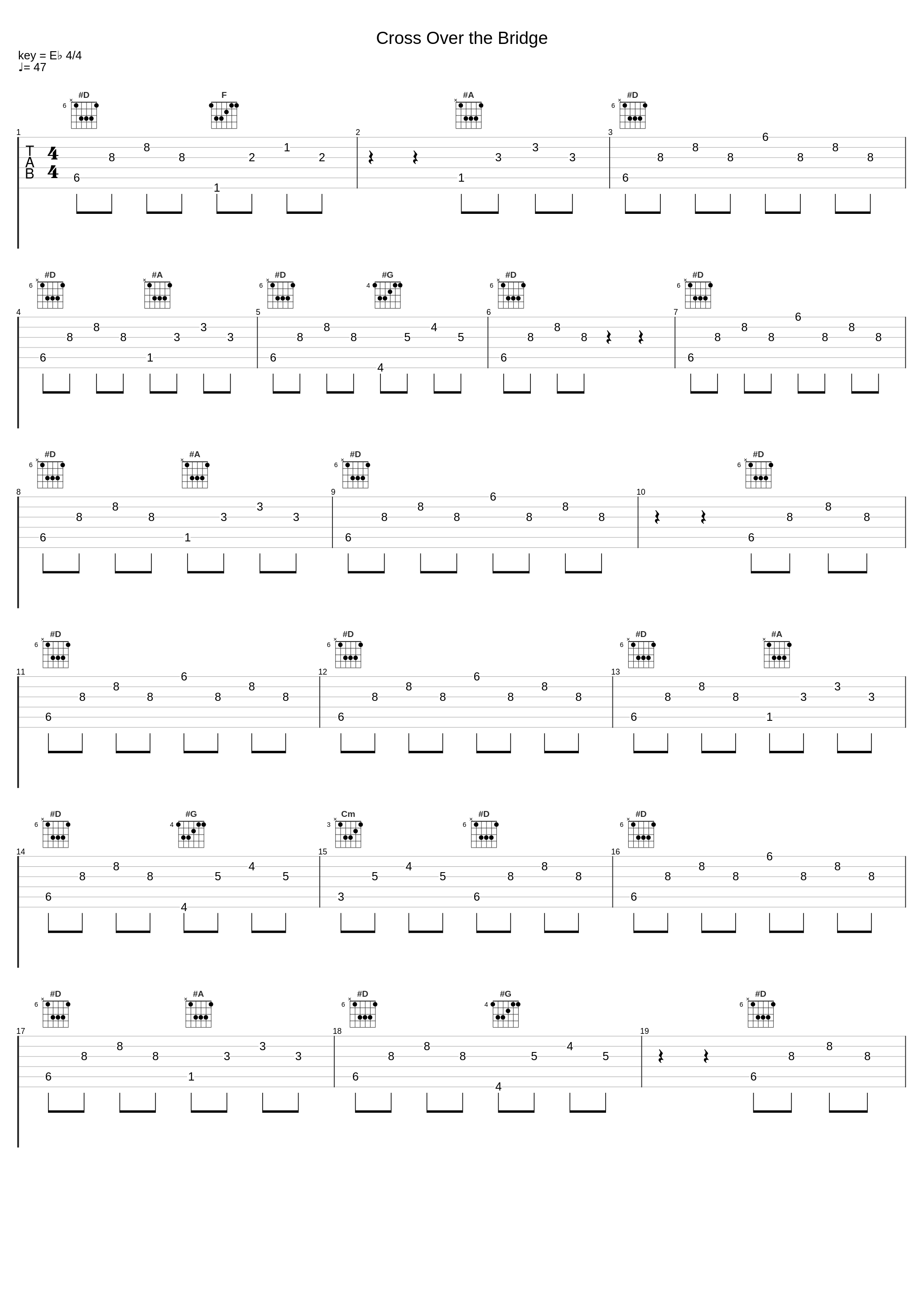 Cross Over the Bridge_The Chords_1