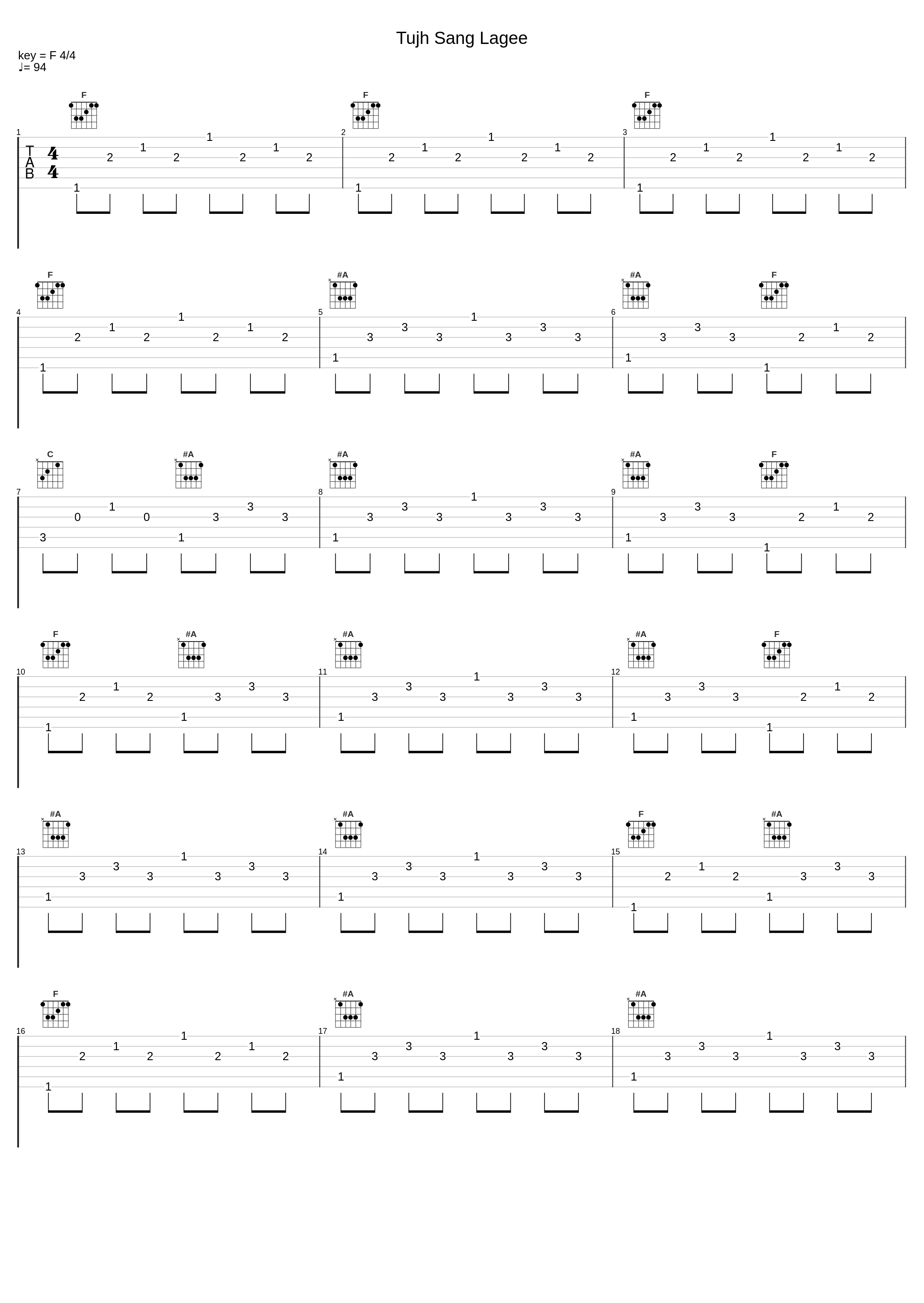 Tujh Sang Lagee_上北健,M. M. Kreem_1