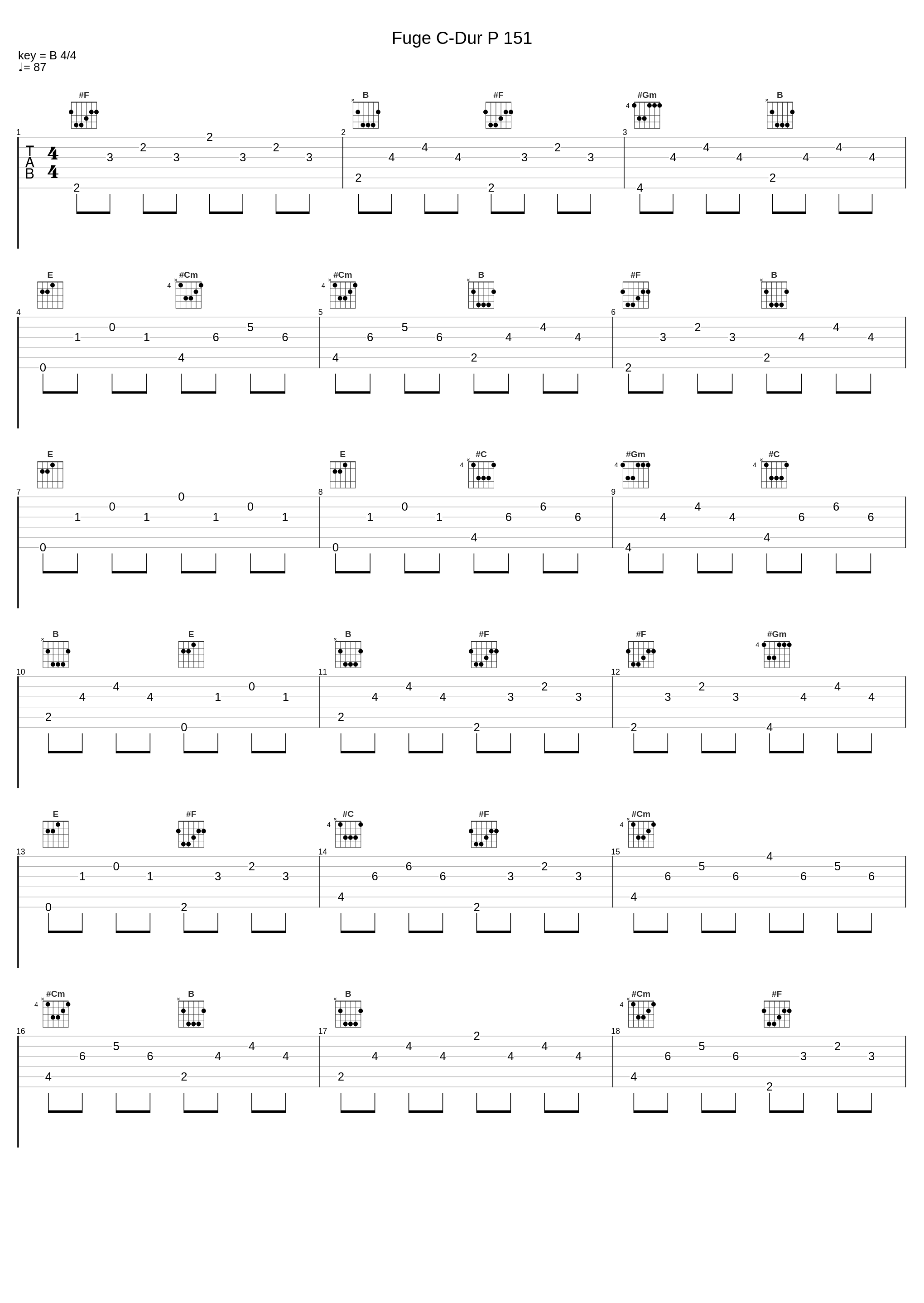 Fuge C-Dur P 151_Márton Borsányi,Johann Pachelbel_1