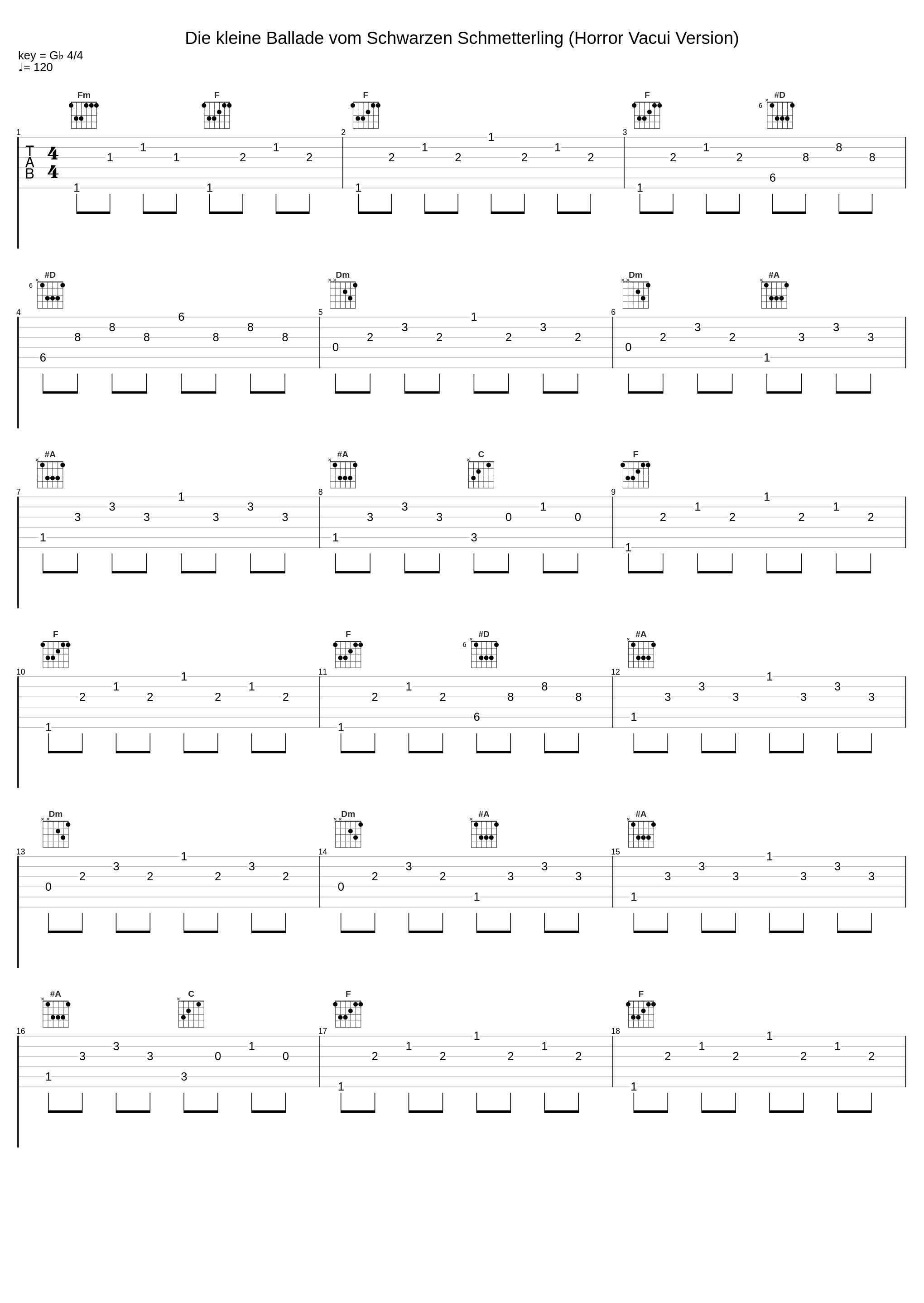 Die kleine Ballade vom Schwarzen Schmetterling (Horror Vacui Version)_ASP_1