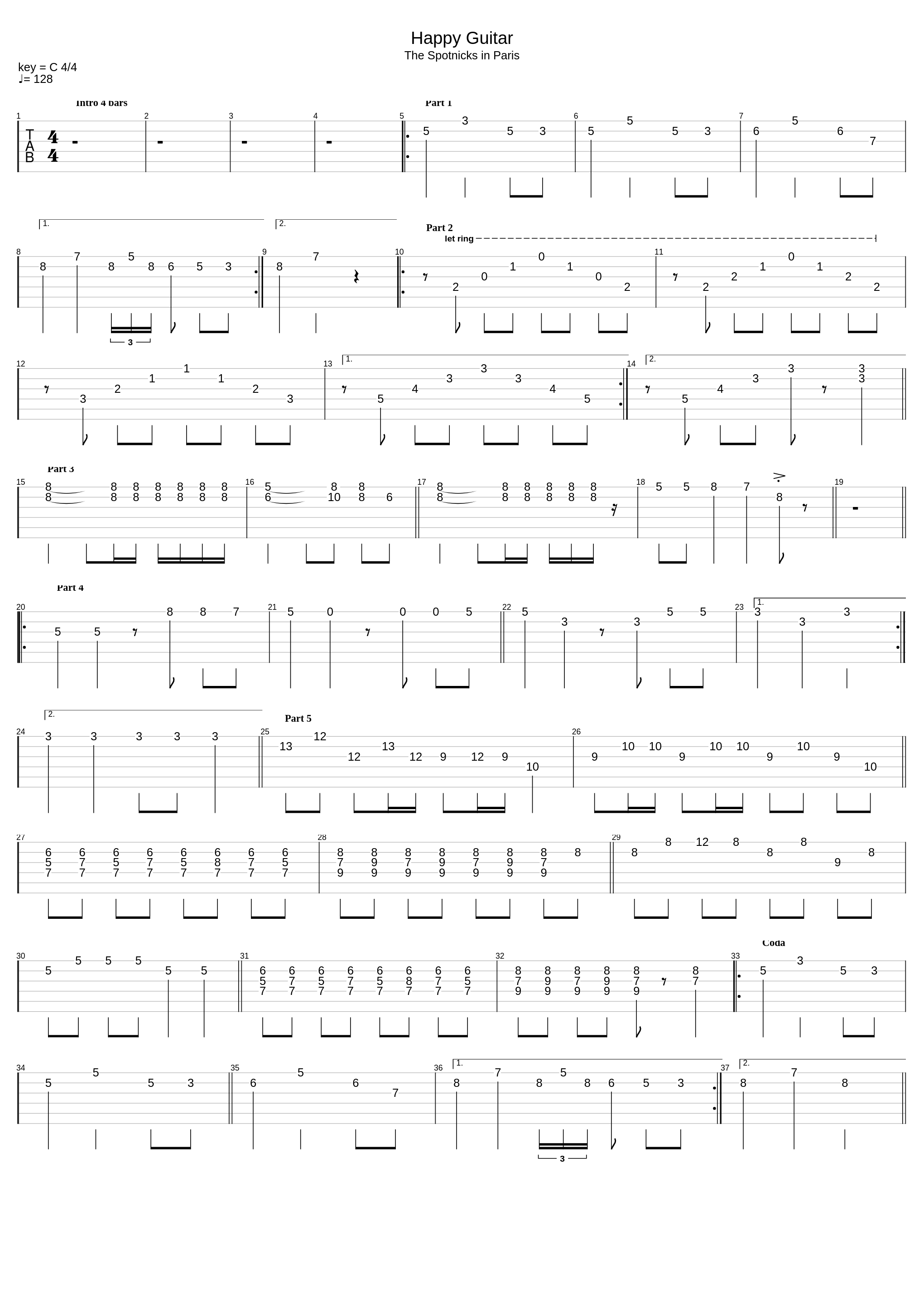 Happy Guitar_The Spotnicks_1