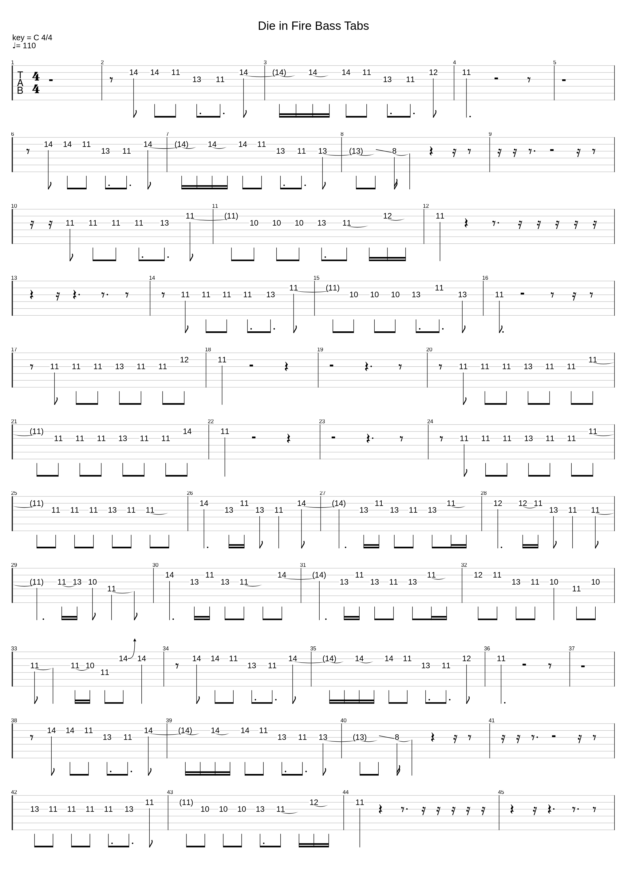 Die in Fire Bass Tabs_The Living Tombstone_1