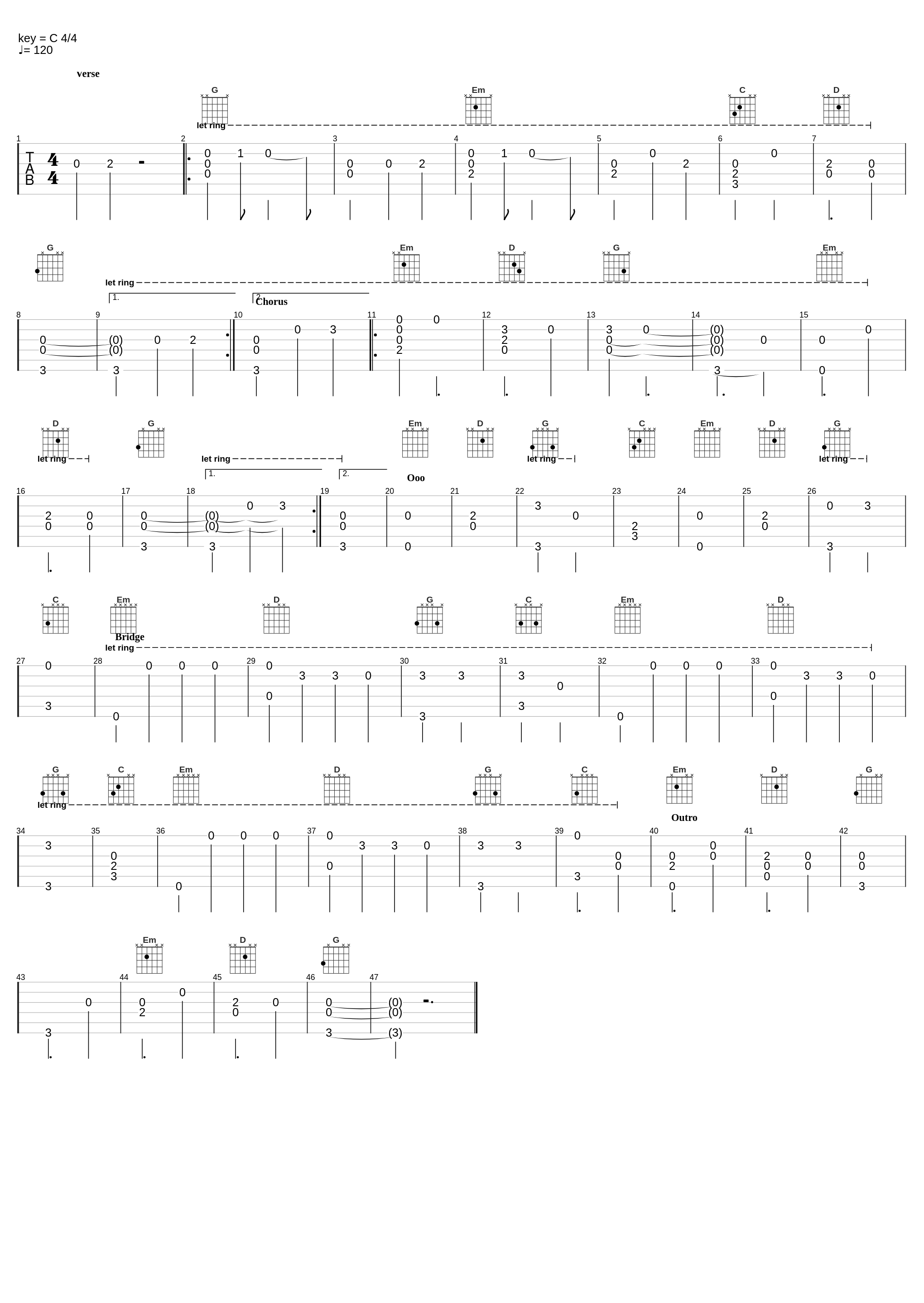 No Longer Slaves (easy fingerstyle)_Varga Mátyás_1