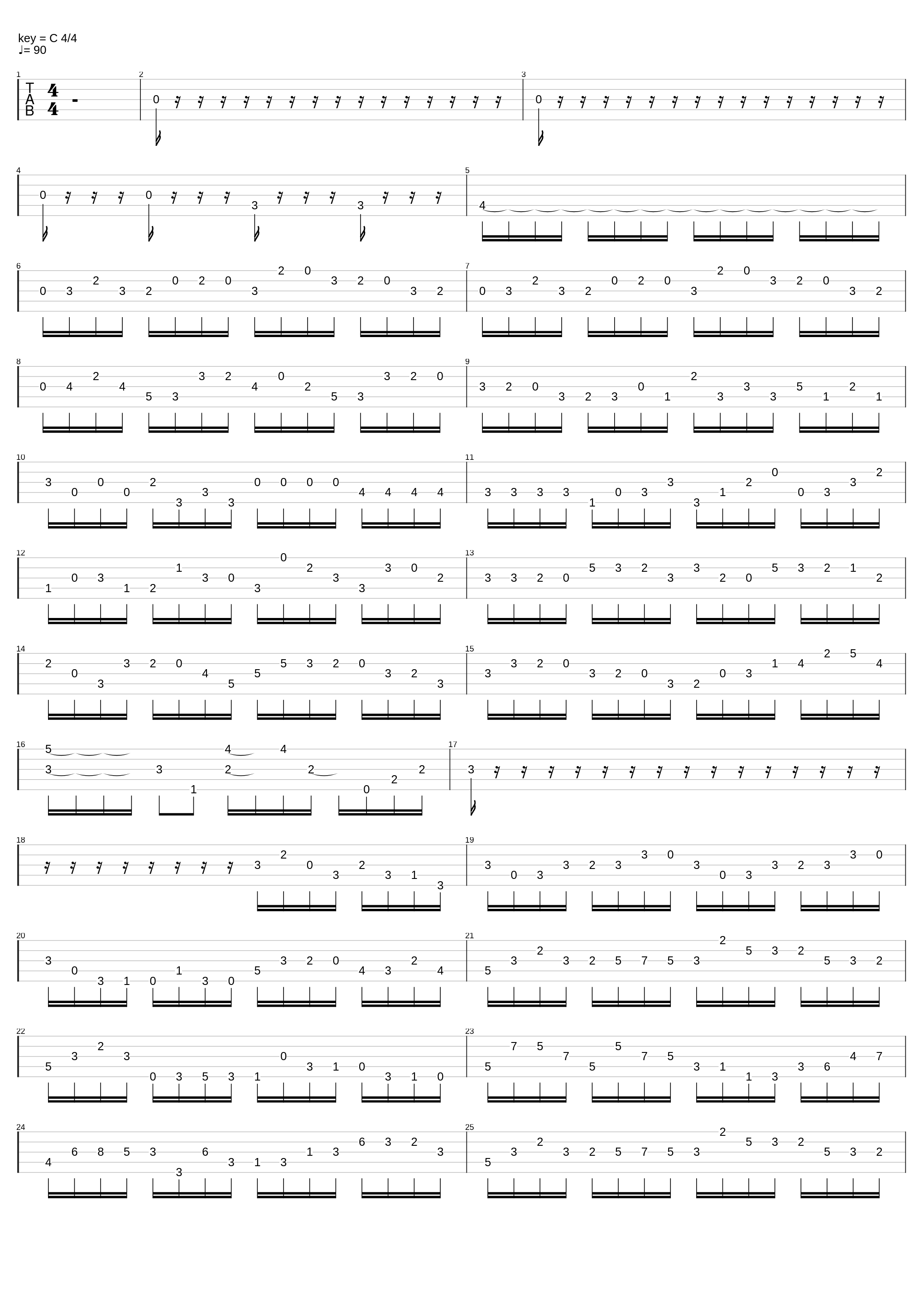 caprice no.5 (without guitar) 90 bpm_Paganini_1