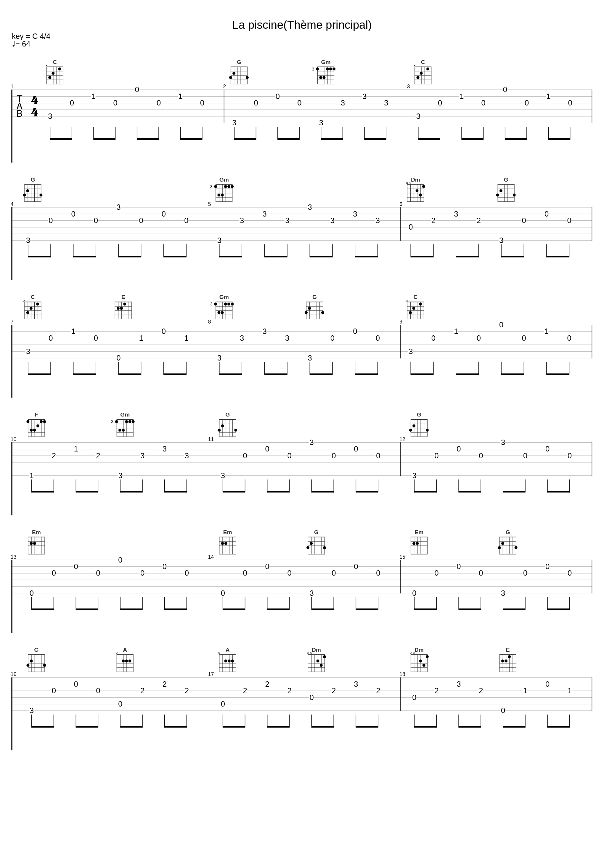 La piscine(Thème principal)_Michel Legrand_1