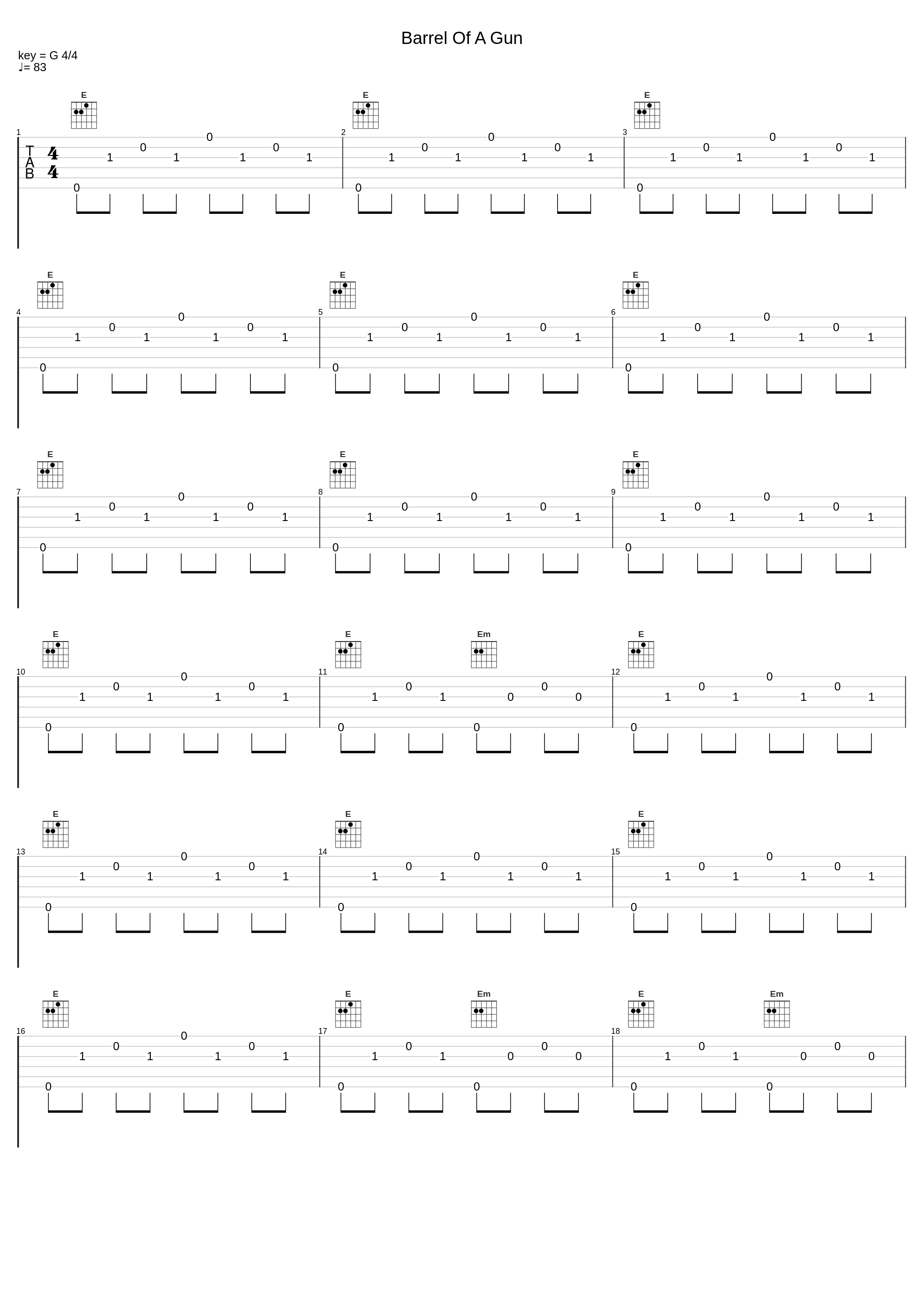 Barrel Of A Gun_Vitamin String Quartet,M Gore_1