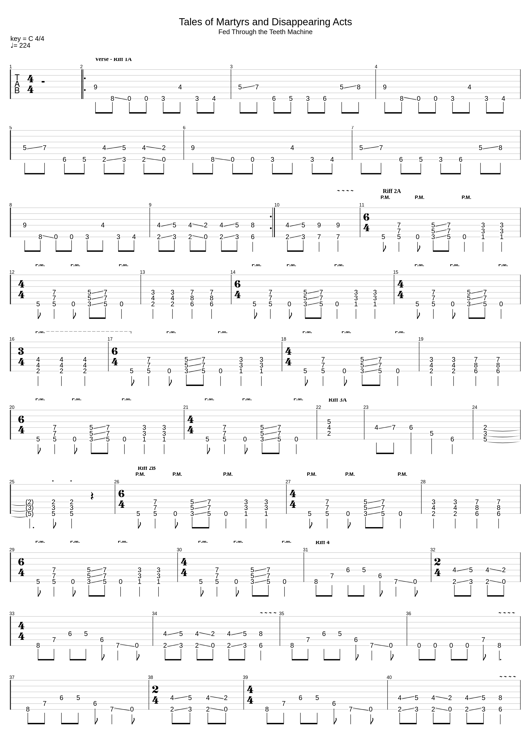 Tales Of Martyrs And Disappearing Acts_The Red Chord_1