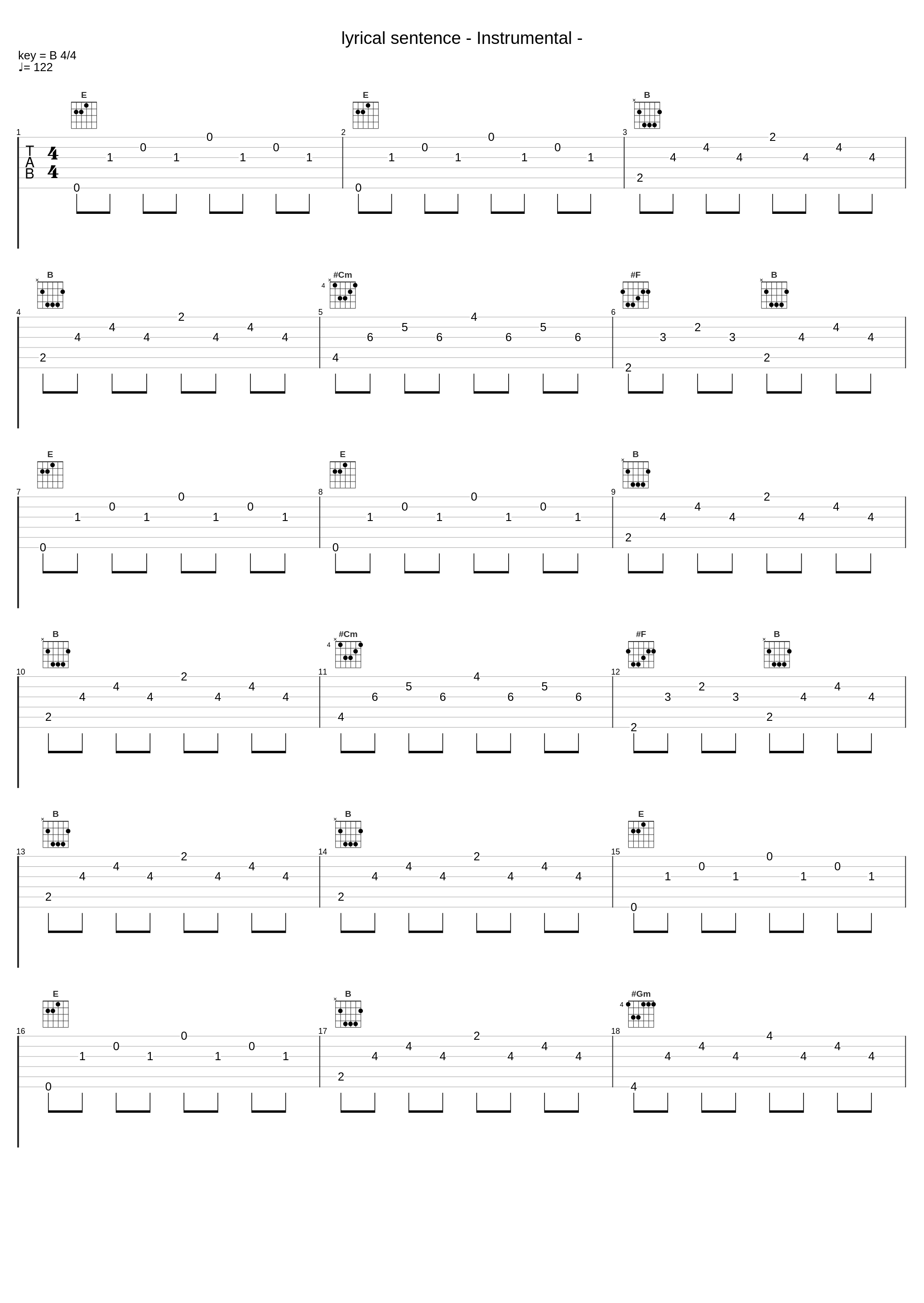 lyrical sentence - Instrumental -_fhána_1