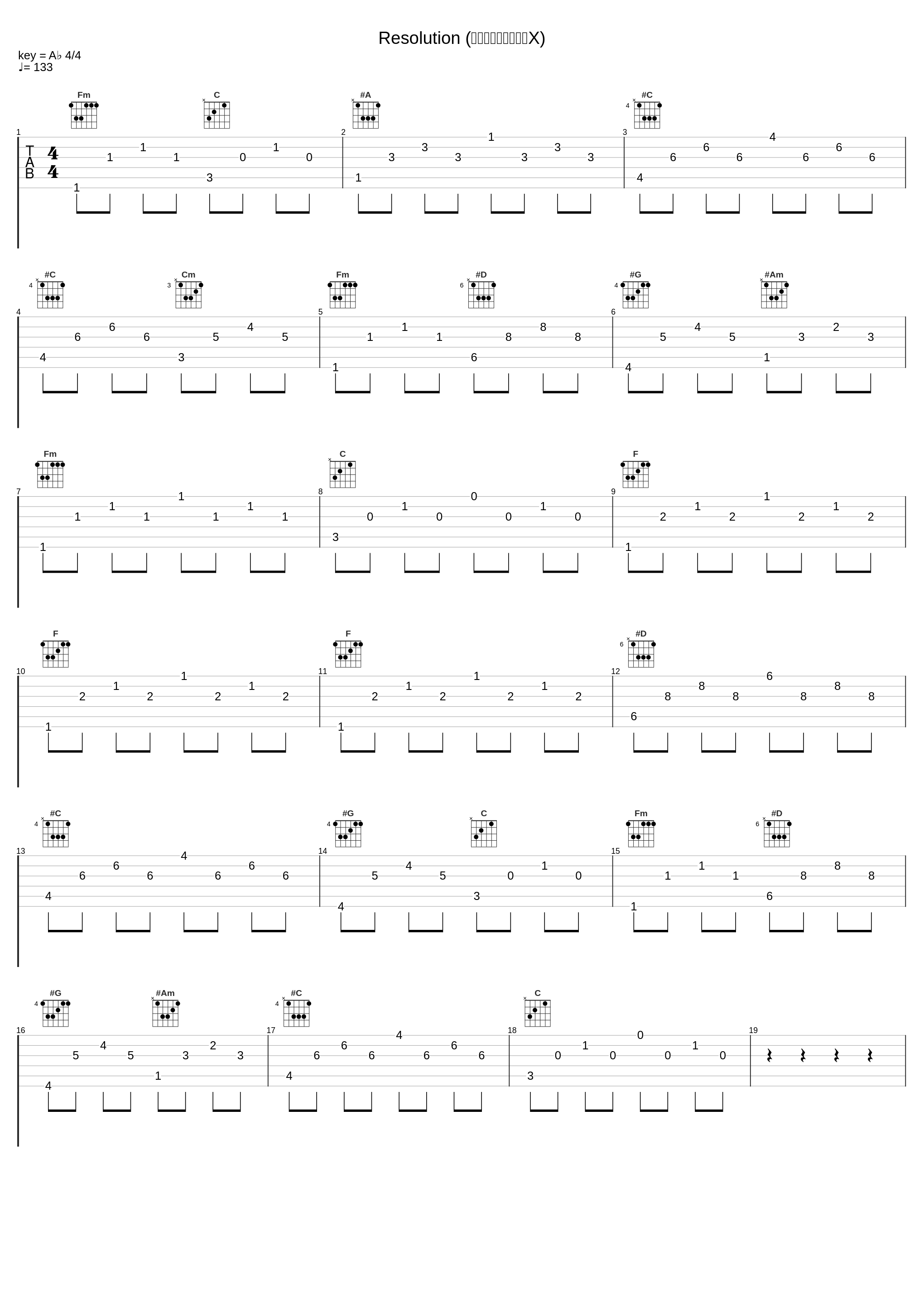 Resolution (機動新世紀ガンダムX)_V.A._1