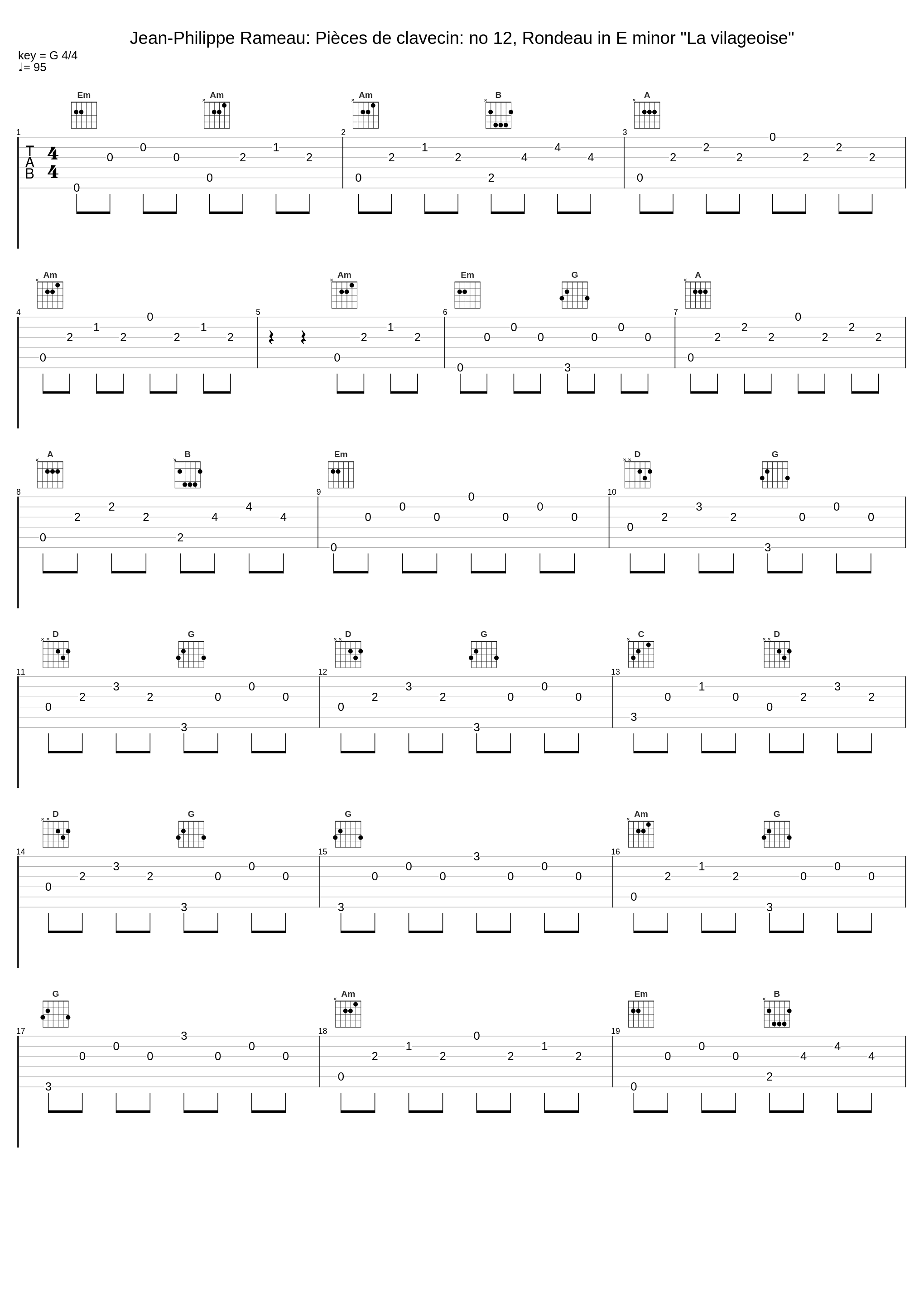 Jean-Philippe Rameau: Pièces de clavecin: no 12, Rondeau in E minor "La vilageoise"_Anton Heiller_1