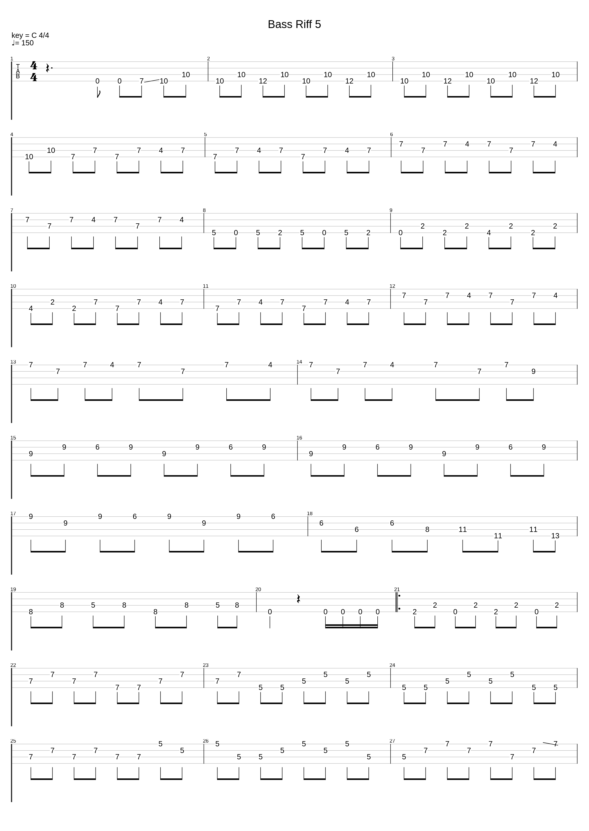 Bass Riff 5_Rock Licks_1