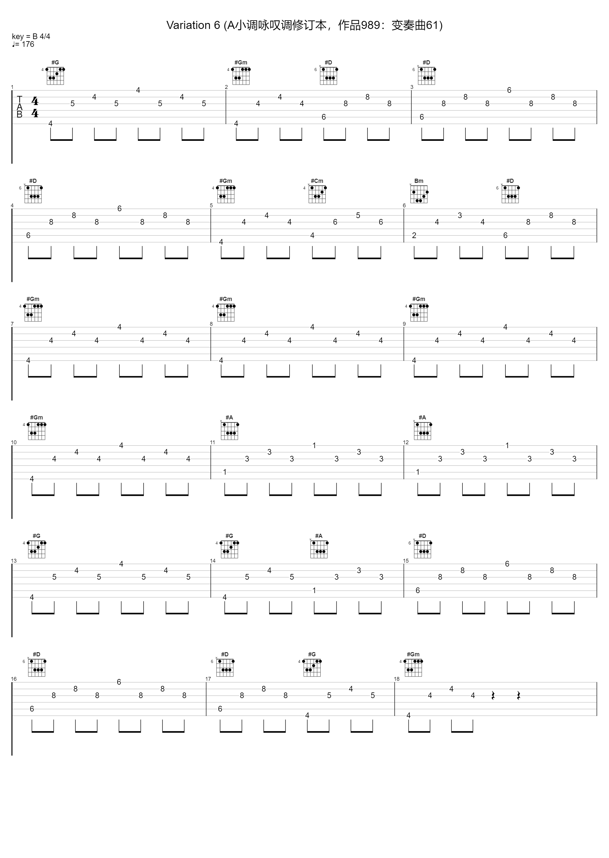 Variation 6 (A小调咏叹调修订本，作品989：变奏曲61)_Matthew Halls_1