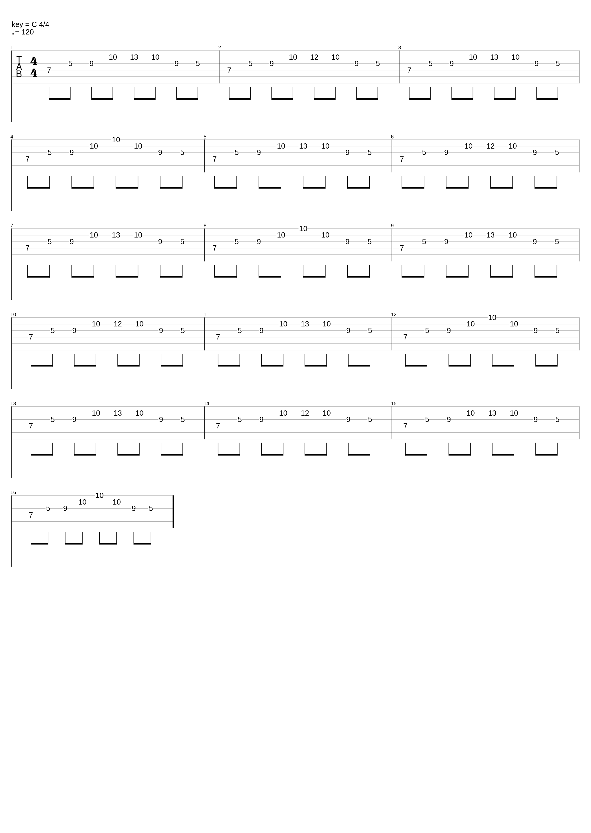 Am arpegio - Sus2 - Sus4_Gitar Koçu_1