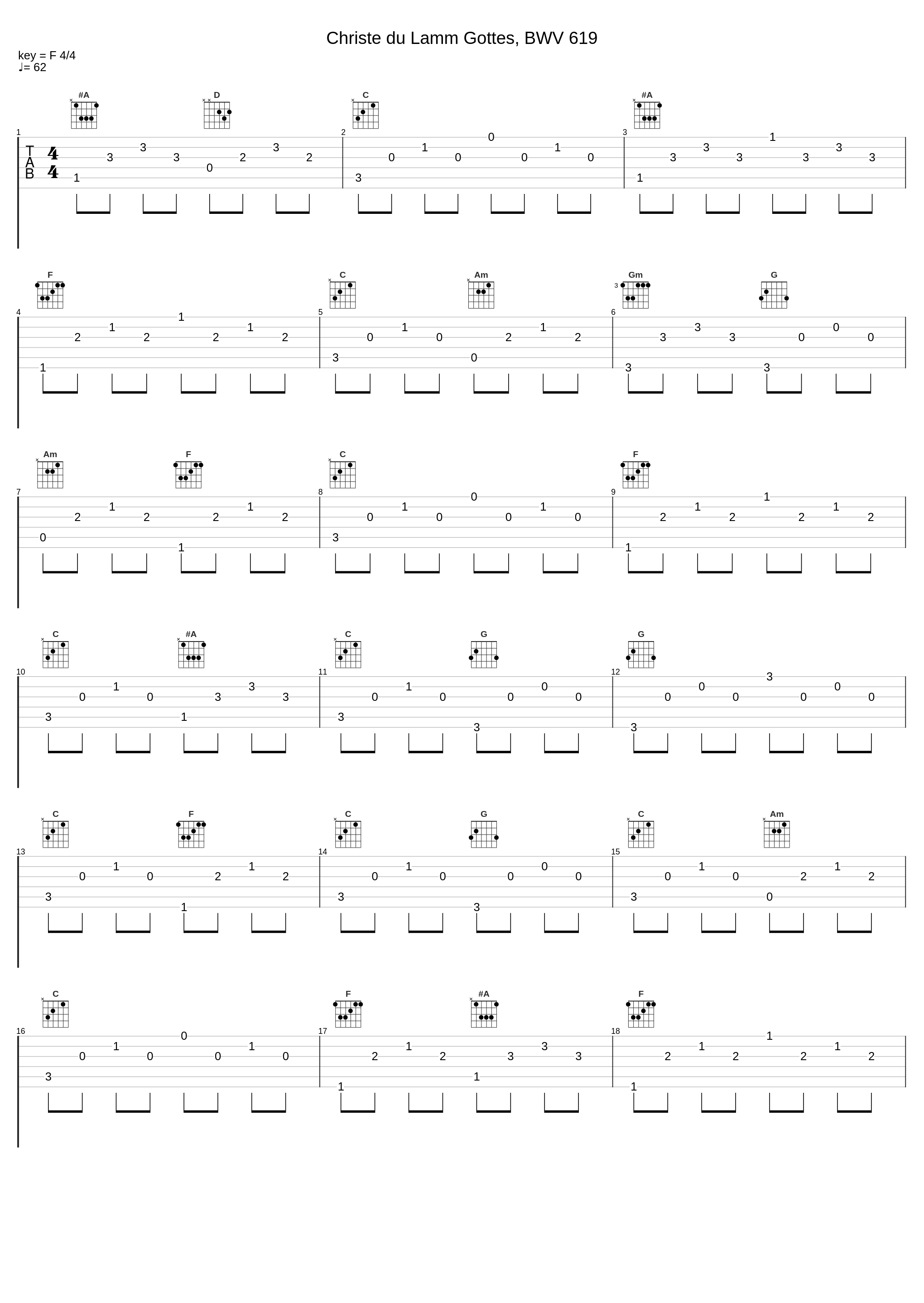 Christe du Lamm Gottes, BWV 619_Mínoru Yoshída_1