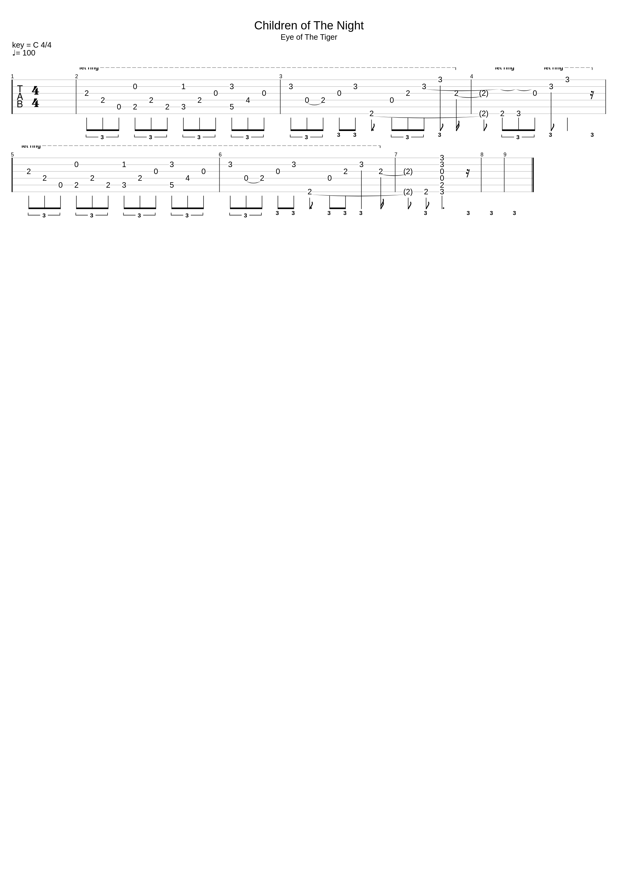 Children Of The Night (Acoustic Intro)_Survivor_1