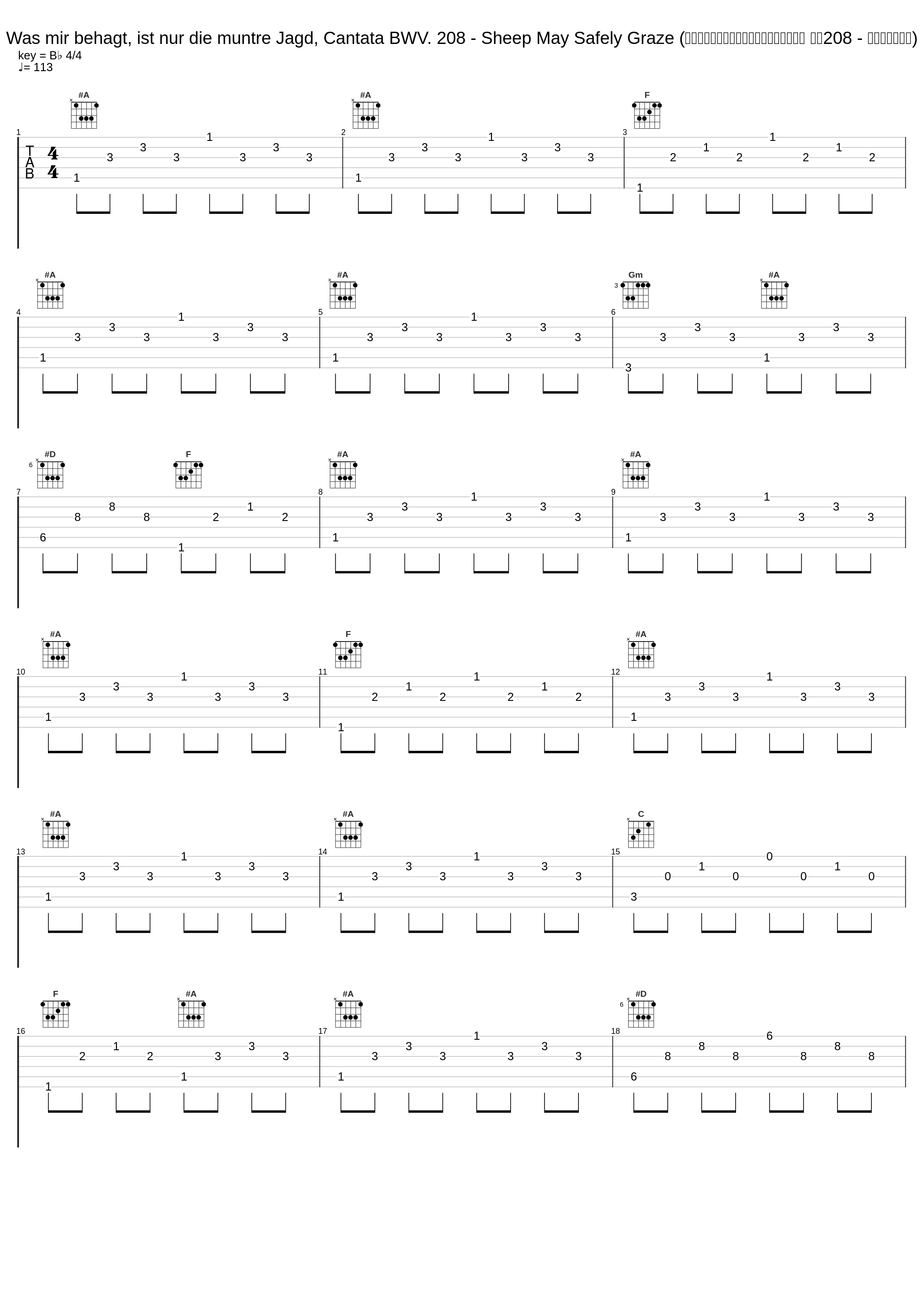 Was mir behagt, ist nur die muntre Jagd, Cantata BWV. 208 - Sheep May Safely Graze (是什么讨我喜欢，只是活泼的寻找，康塔塔 作品208 - 愿羊儿安心吃草)_Karl Münchinger,Stuttgarter Kammerorchester_1