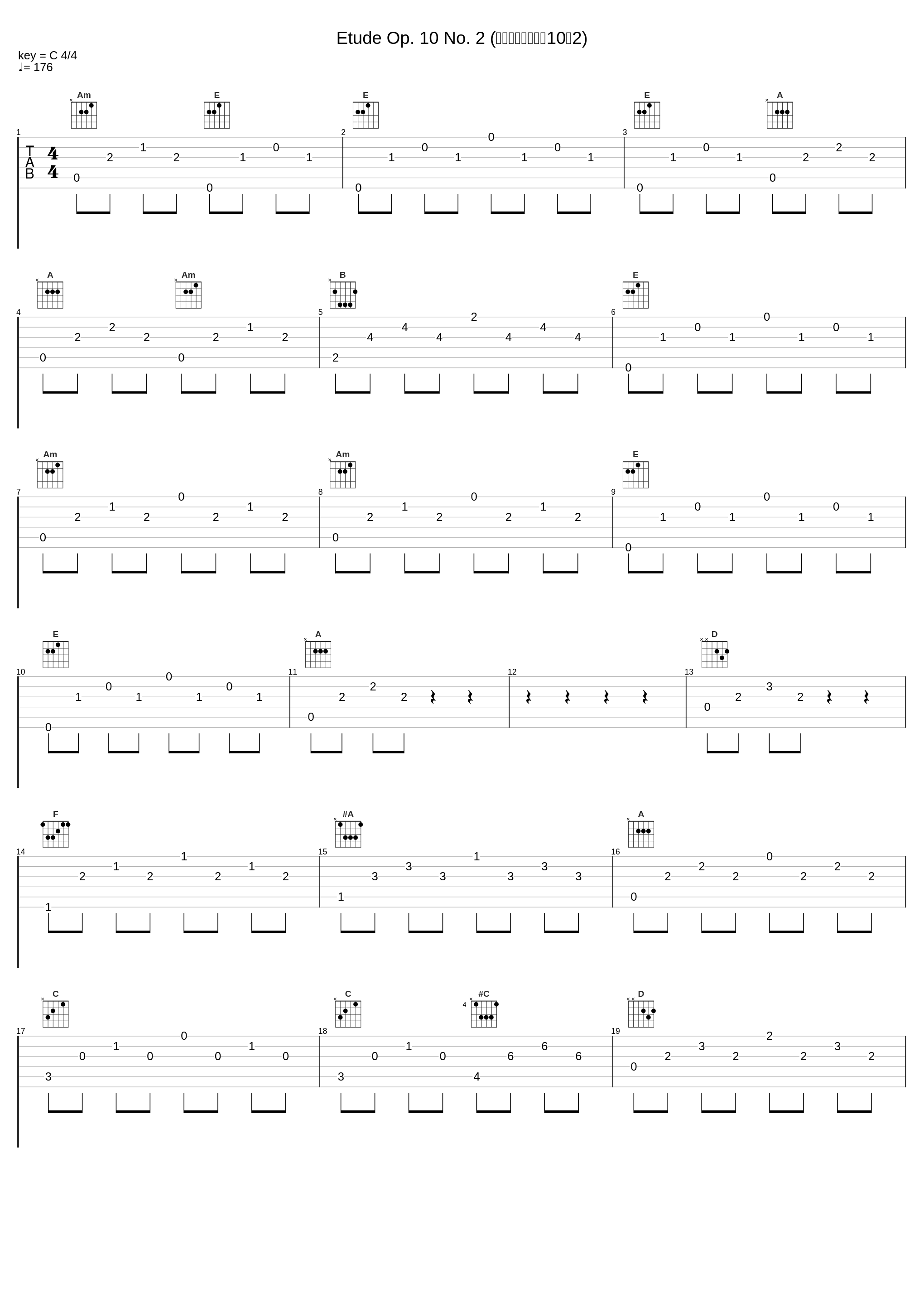 Etude Op. 10 No. 2 (肖邦：练习曲作品10之2)_Siheng Song_1