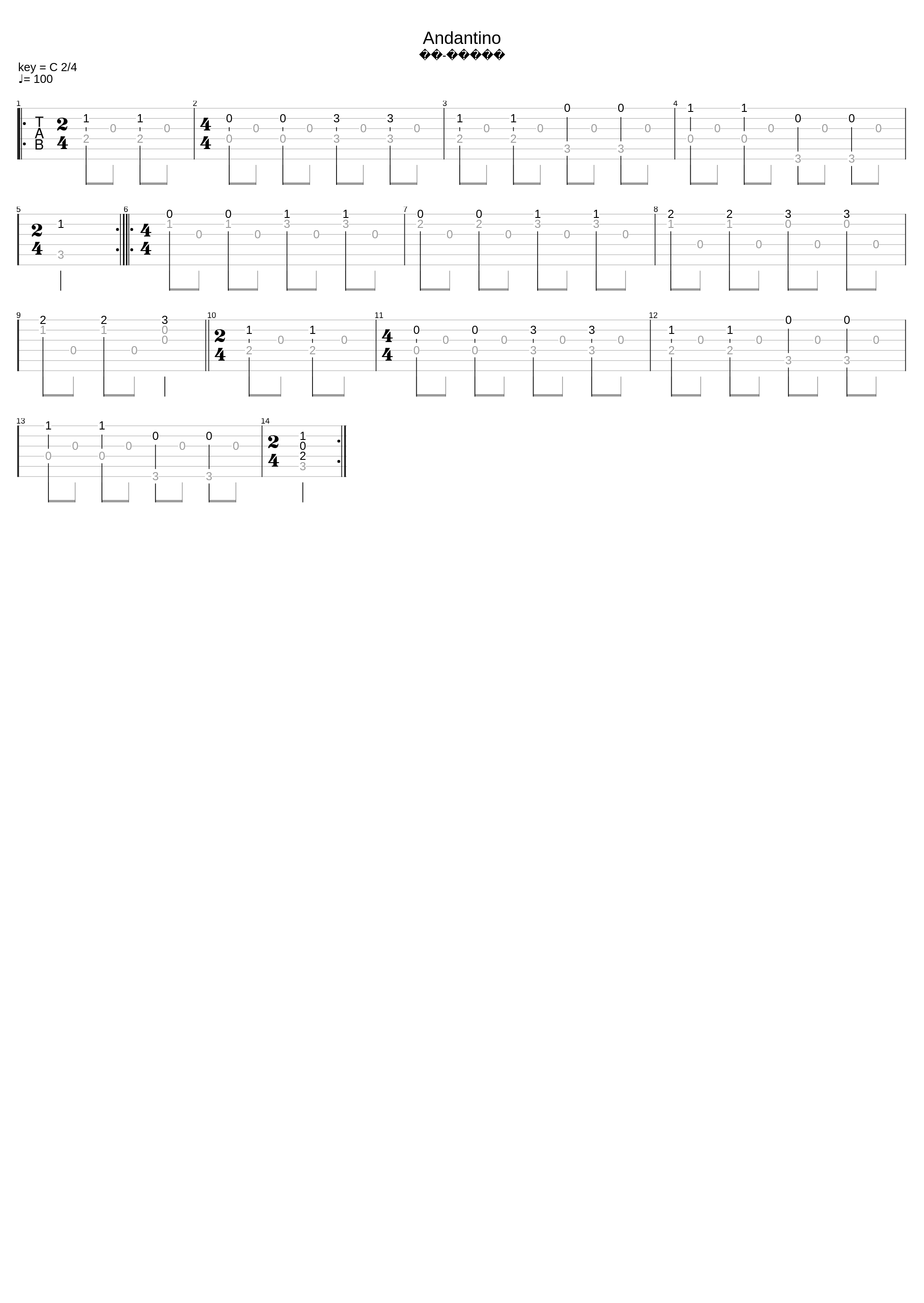 Andantino C-dur_M. Carcassi_1