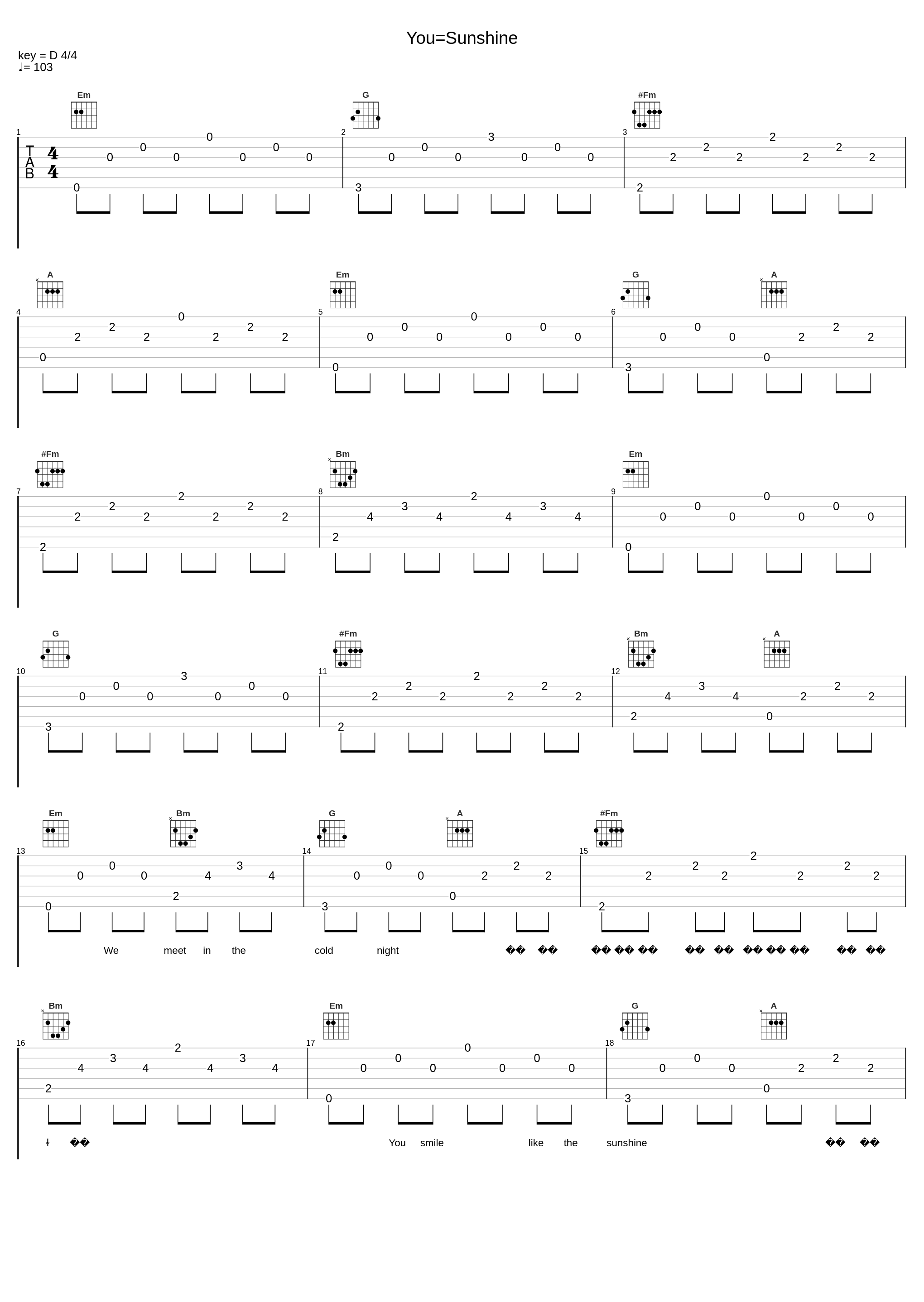 You=Sunshine_贵州放克王_1