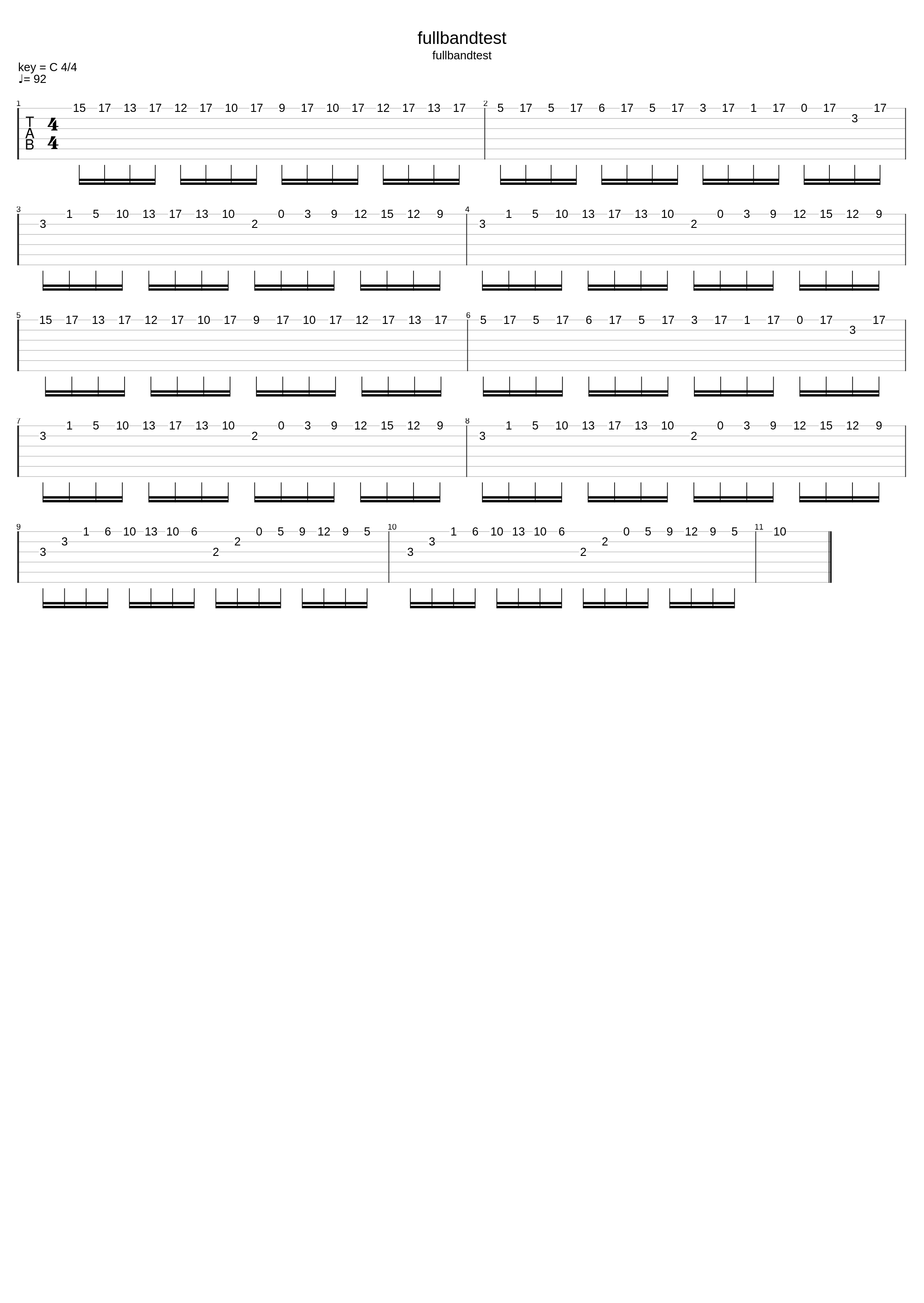 MIDI To .gp5 File Full Band Test_Cob Midnight_1