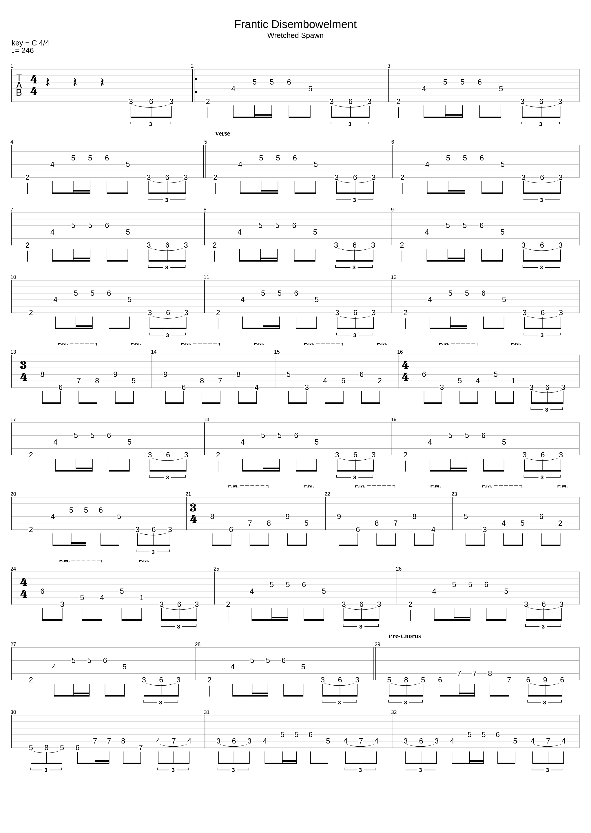 Frantic Disembowelment ver 8_Cannibal Corpse_1