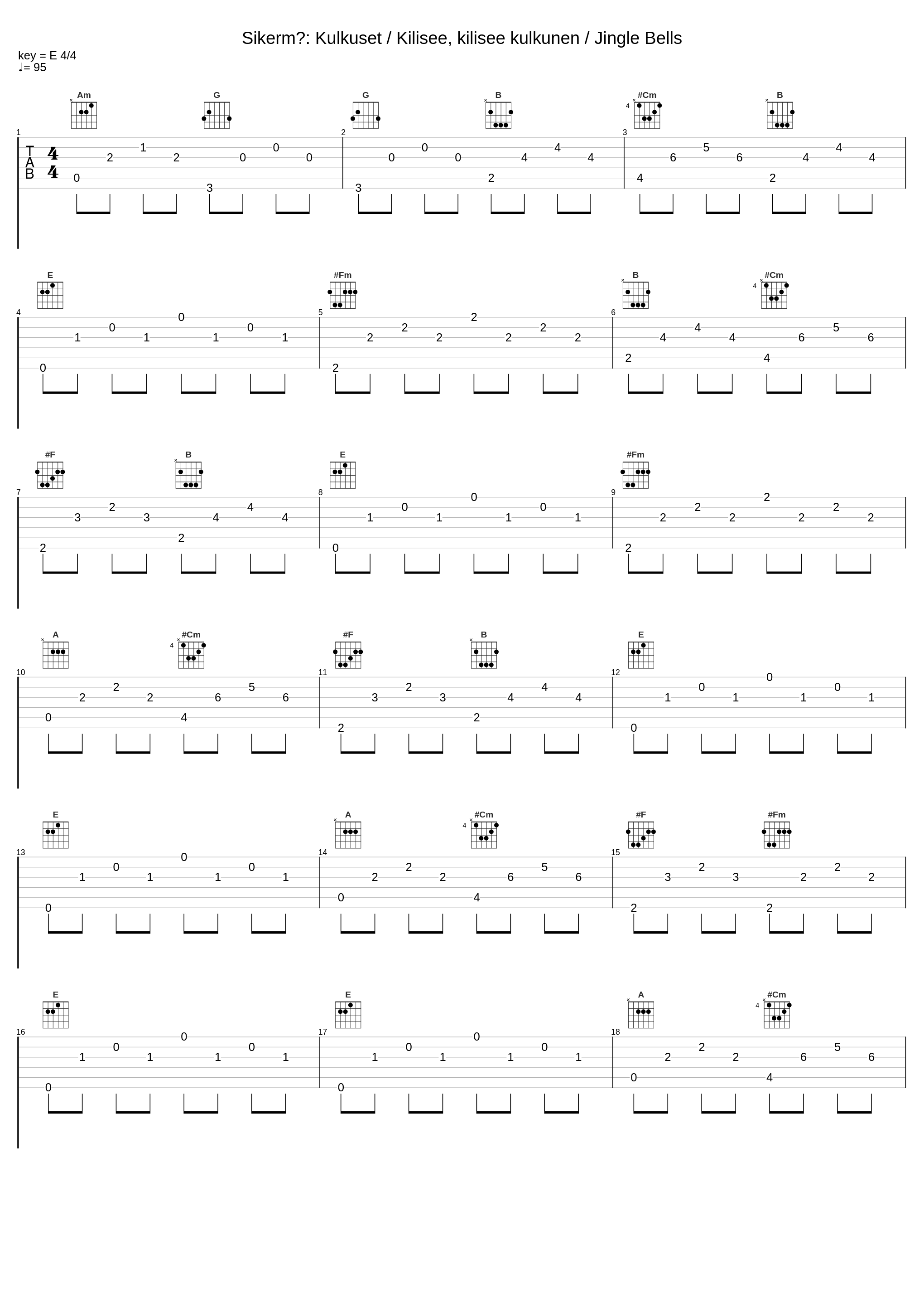 Sikermä: Kulkuset / Kilisee, kilisee kulkunen / Jingle Bells_Kai Hyttinen,Carola_1