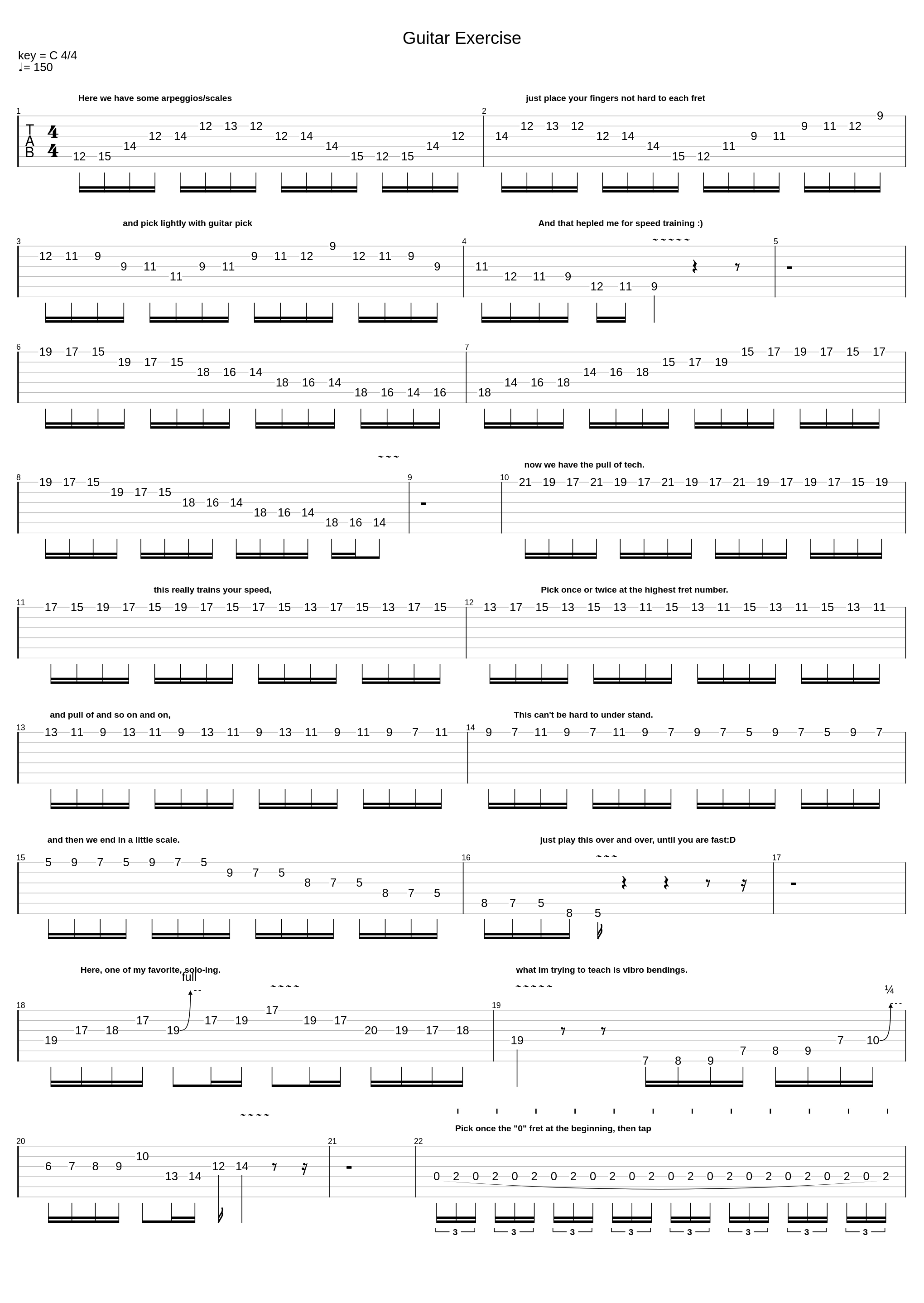 Guitar Exercise_Rock Licks_1