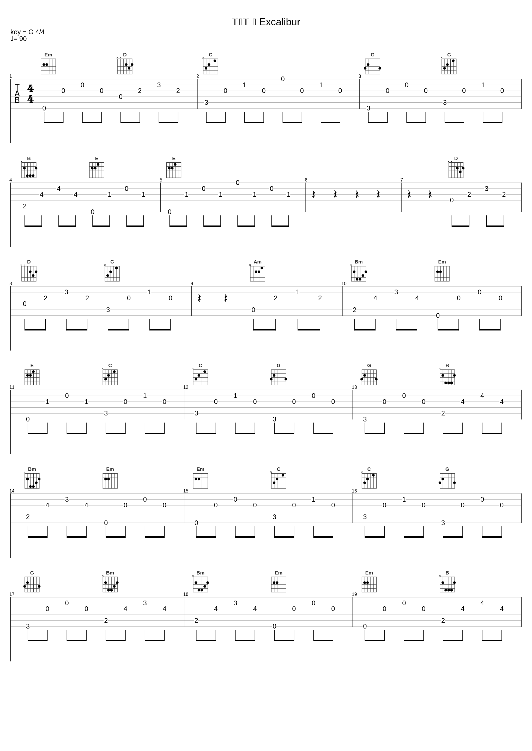 勇敢なる剣 ～ Excalibur_叶月由罗_1