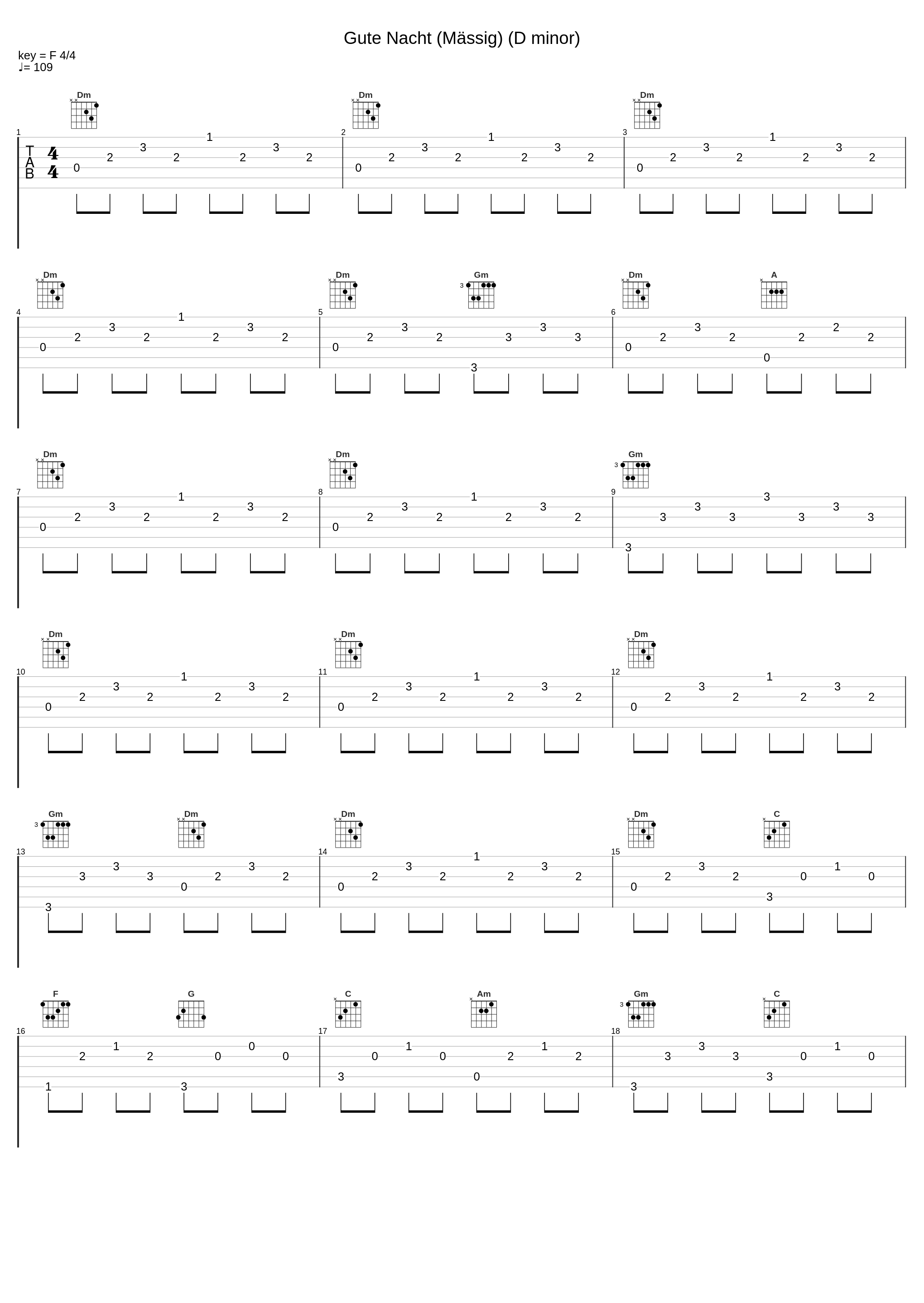 Gute Nacht (Mässig) (D minor)_Werner Güra,Christoph Berner_1