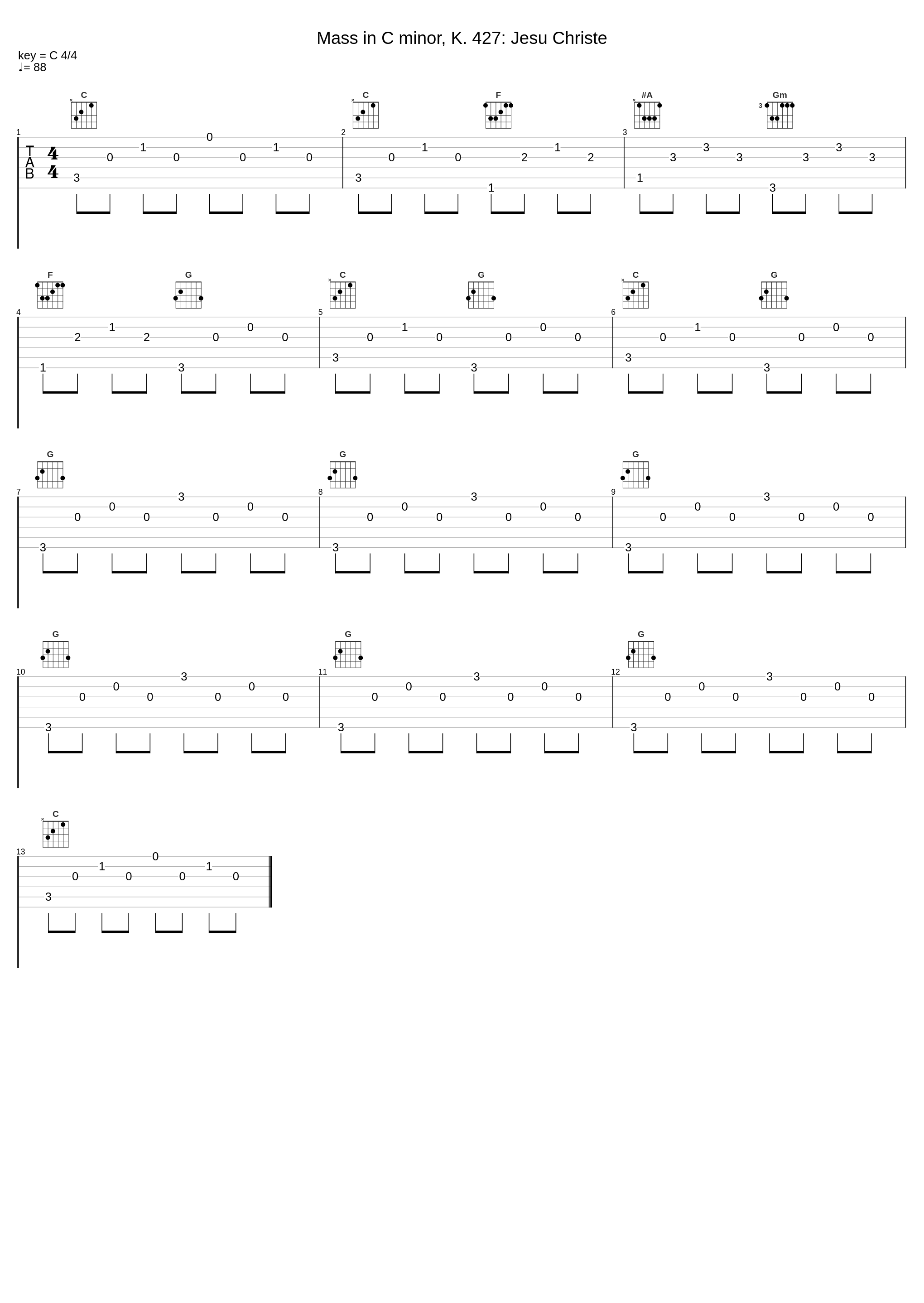 Mass in C minor, K. 427: Jesu Christe_Wolfgang Amadeus Mozart_1