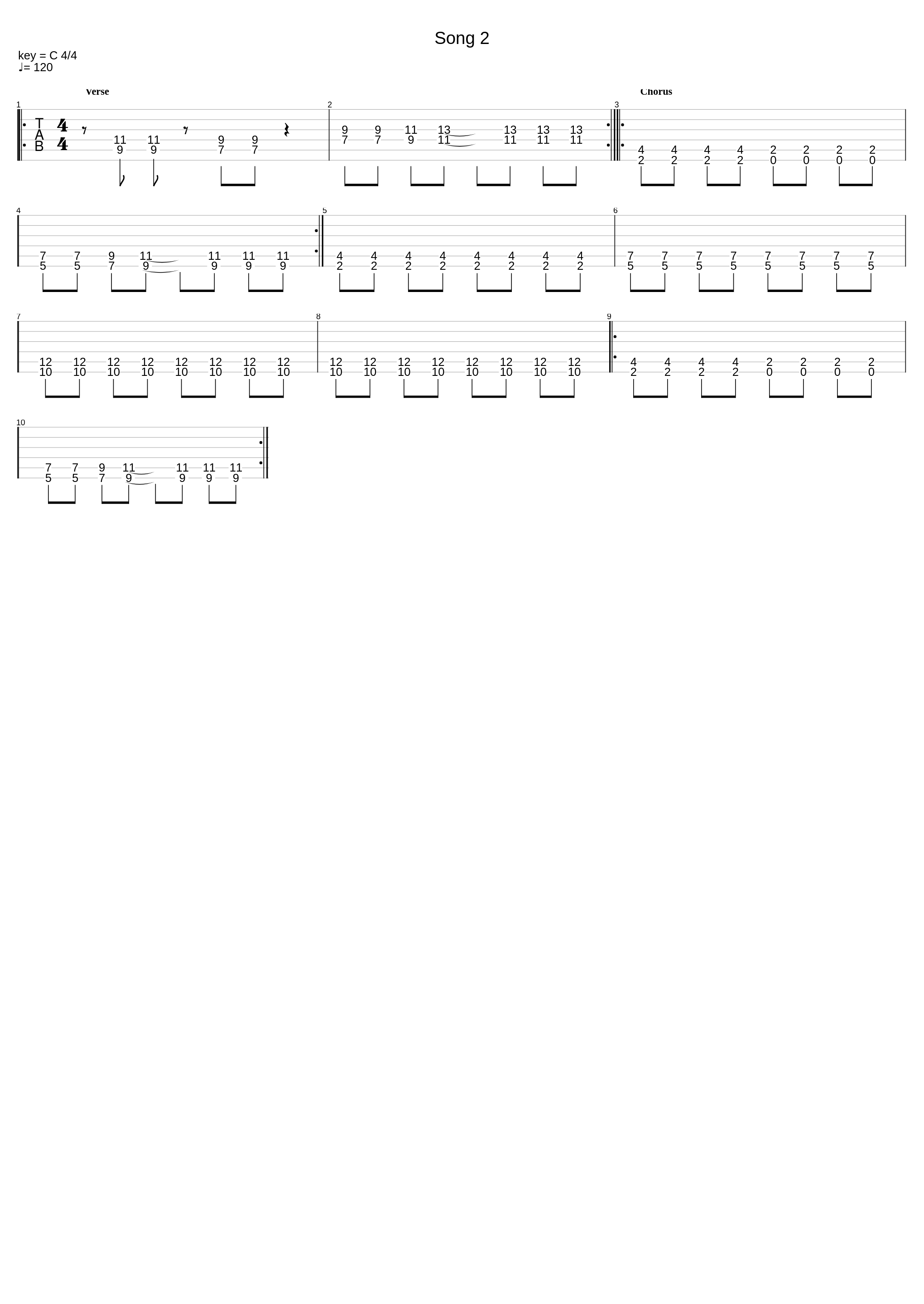 Song 2 (Easy Single Guitar Version L2 L3)_Blur_1