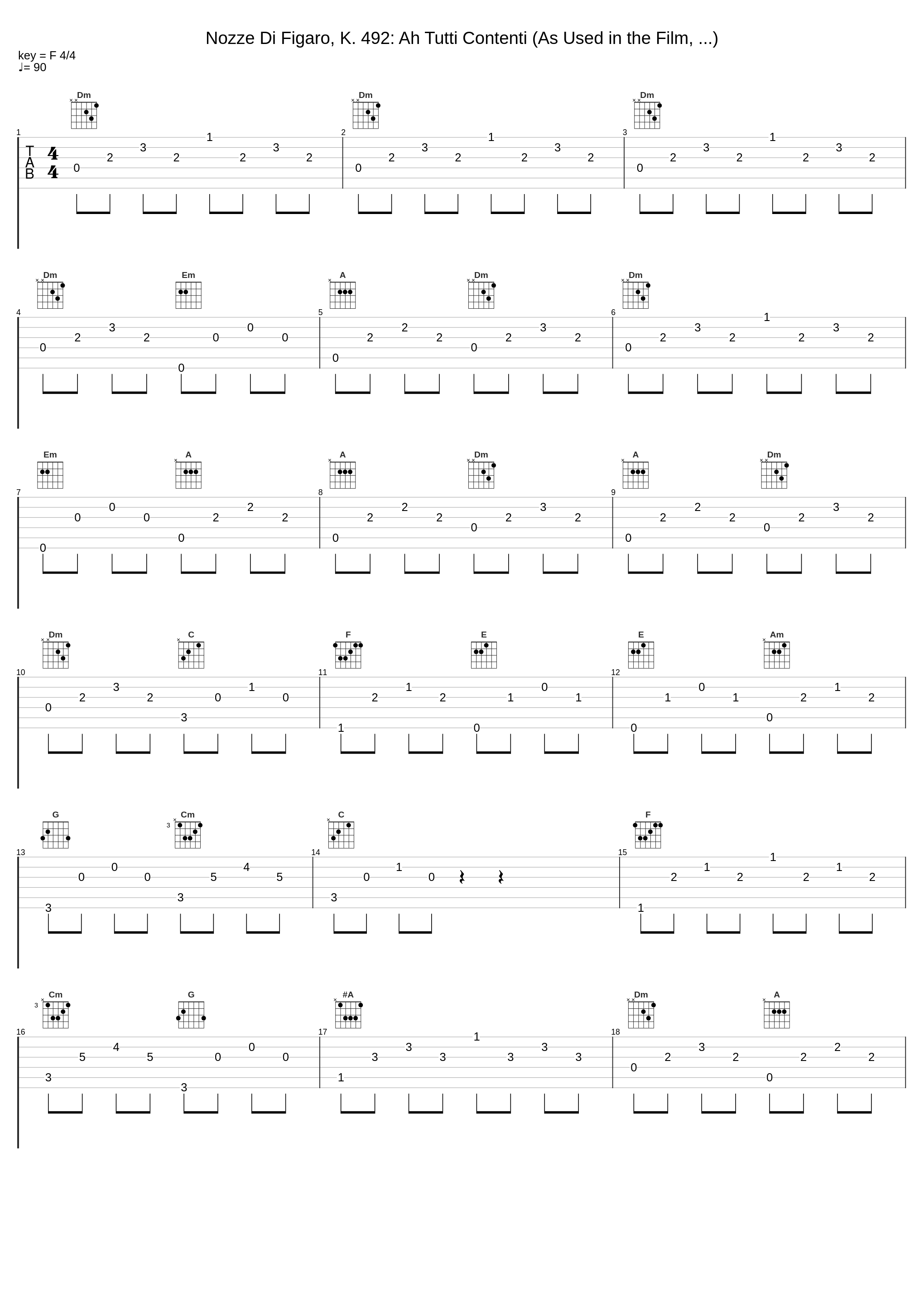 Nozze Di Figaro, K. 492: Ah Tutti Contenti (As Used in the Film, ...)_Wolfgang Amadeus Mozart_1