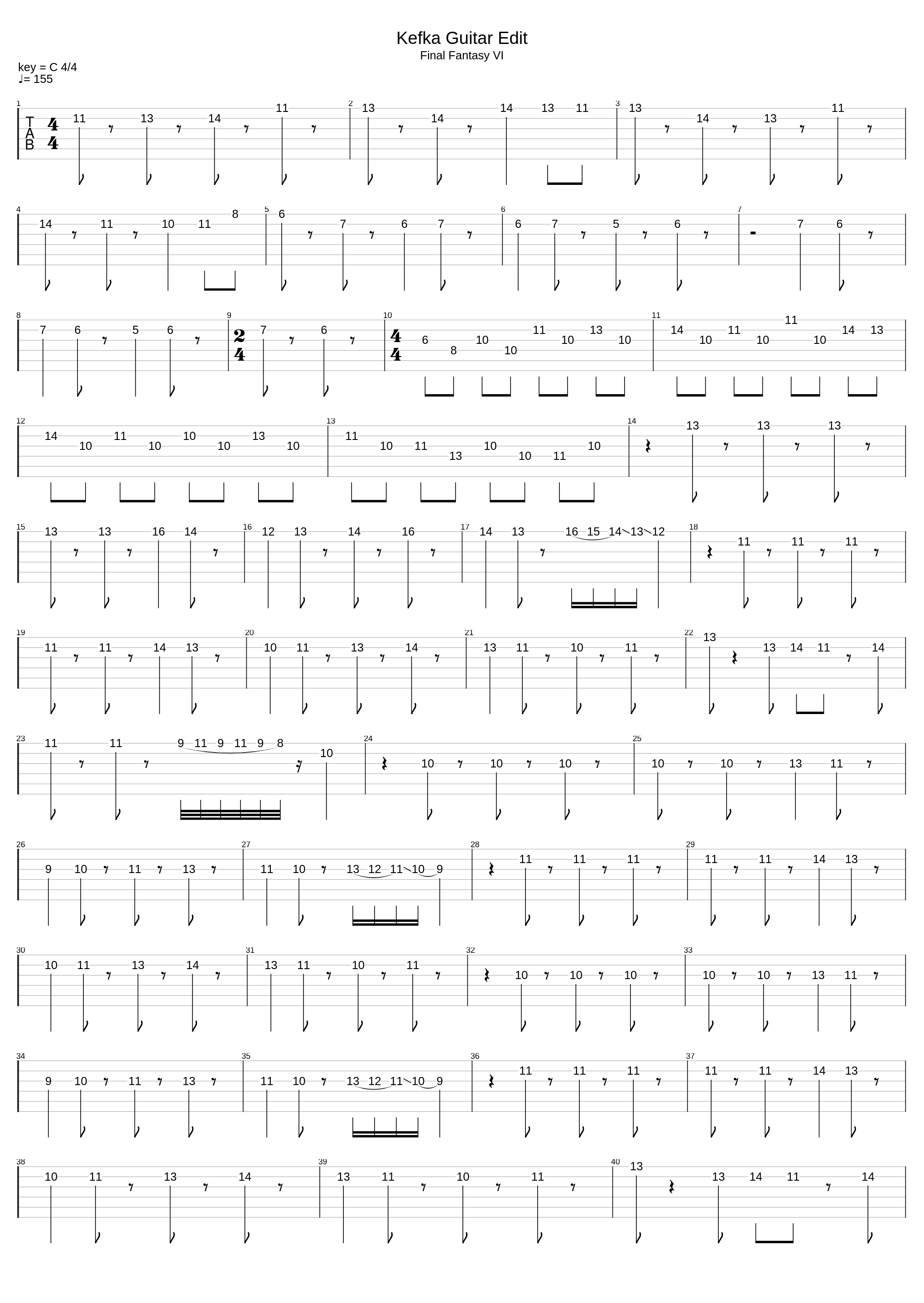 Kefka Theme (Guitar Edit)_Nobuo Uematsu_1