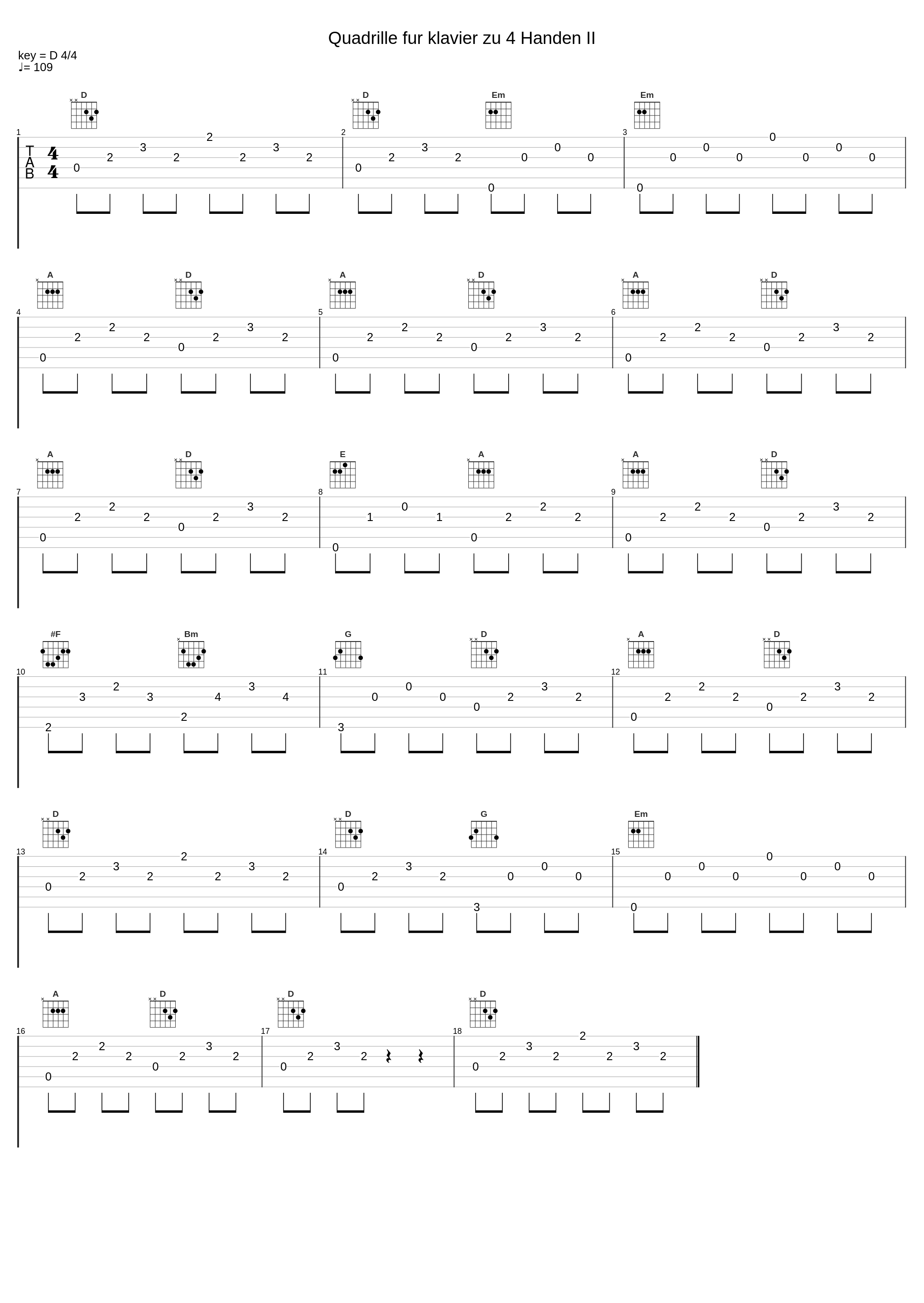 Quadrille fur klavier zu 4 Handen II_Anton Bruckner_1