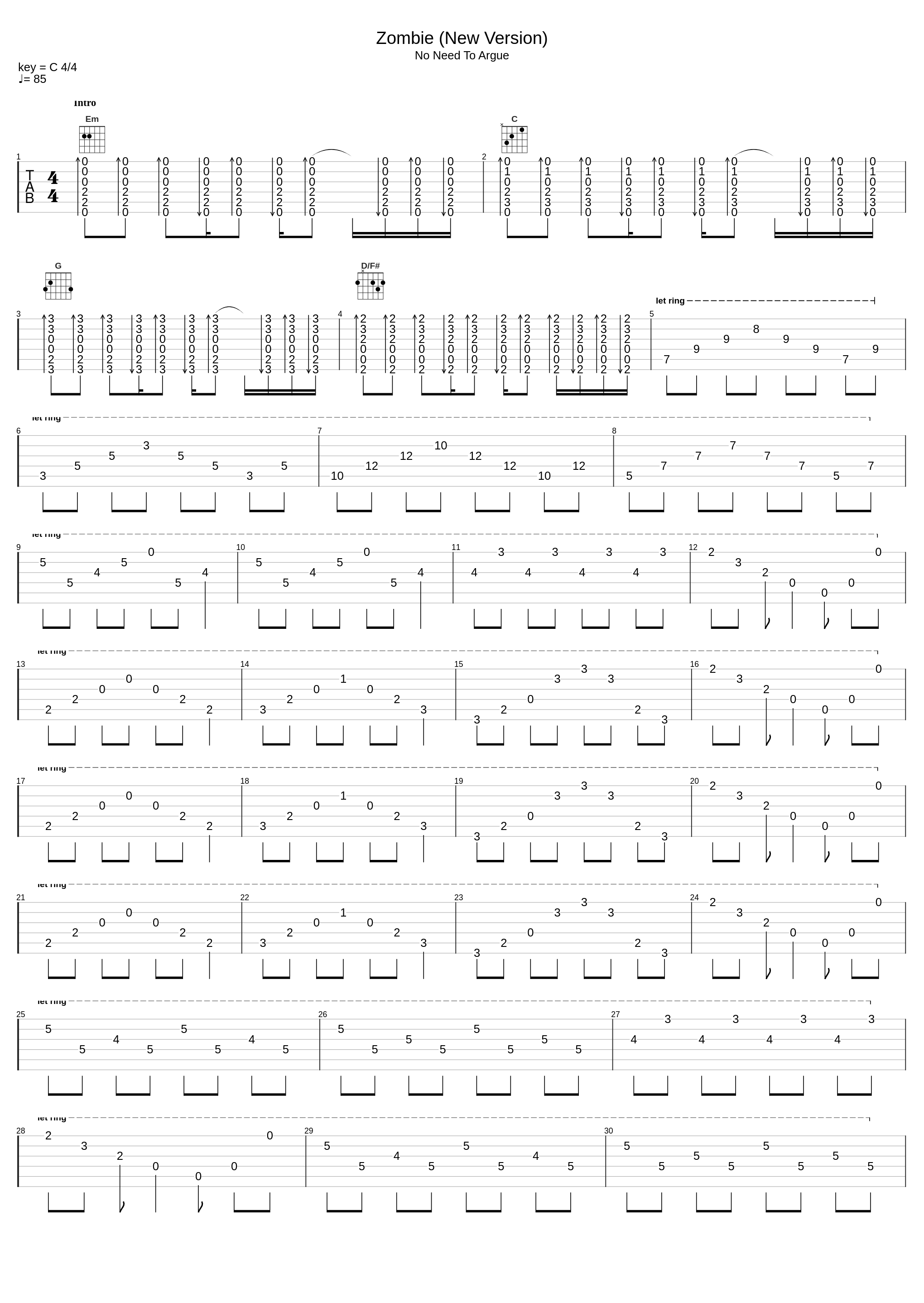 Zombie (Rock Version)_Cranberries_1