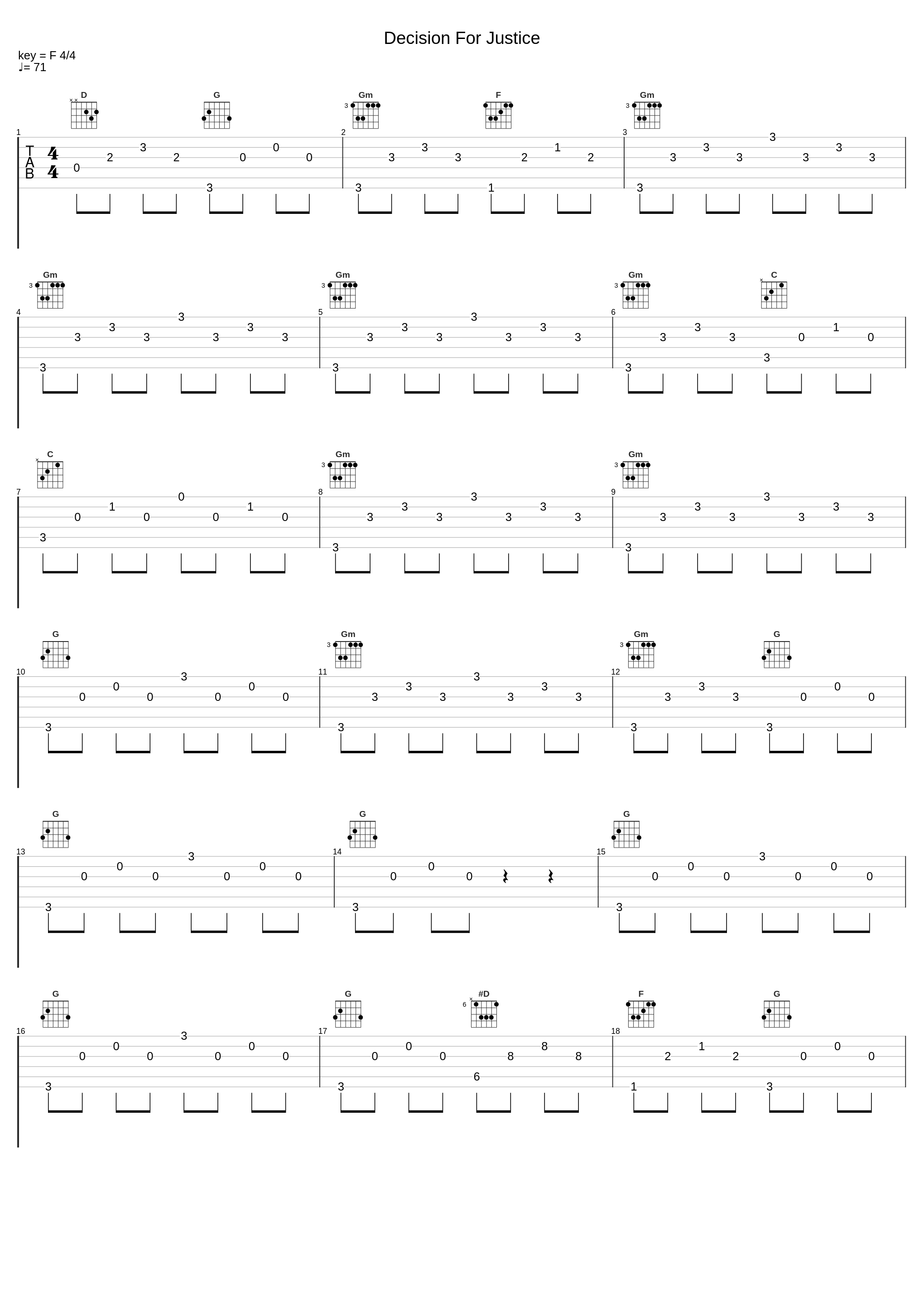 Decision For Justice_岩代太郎_1