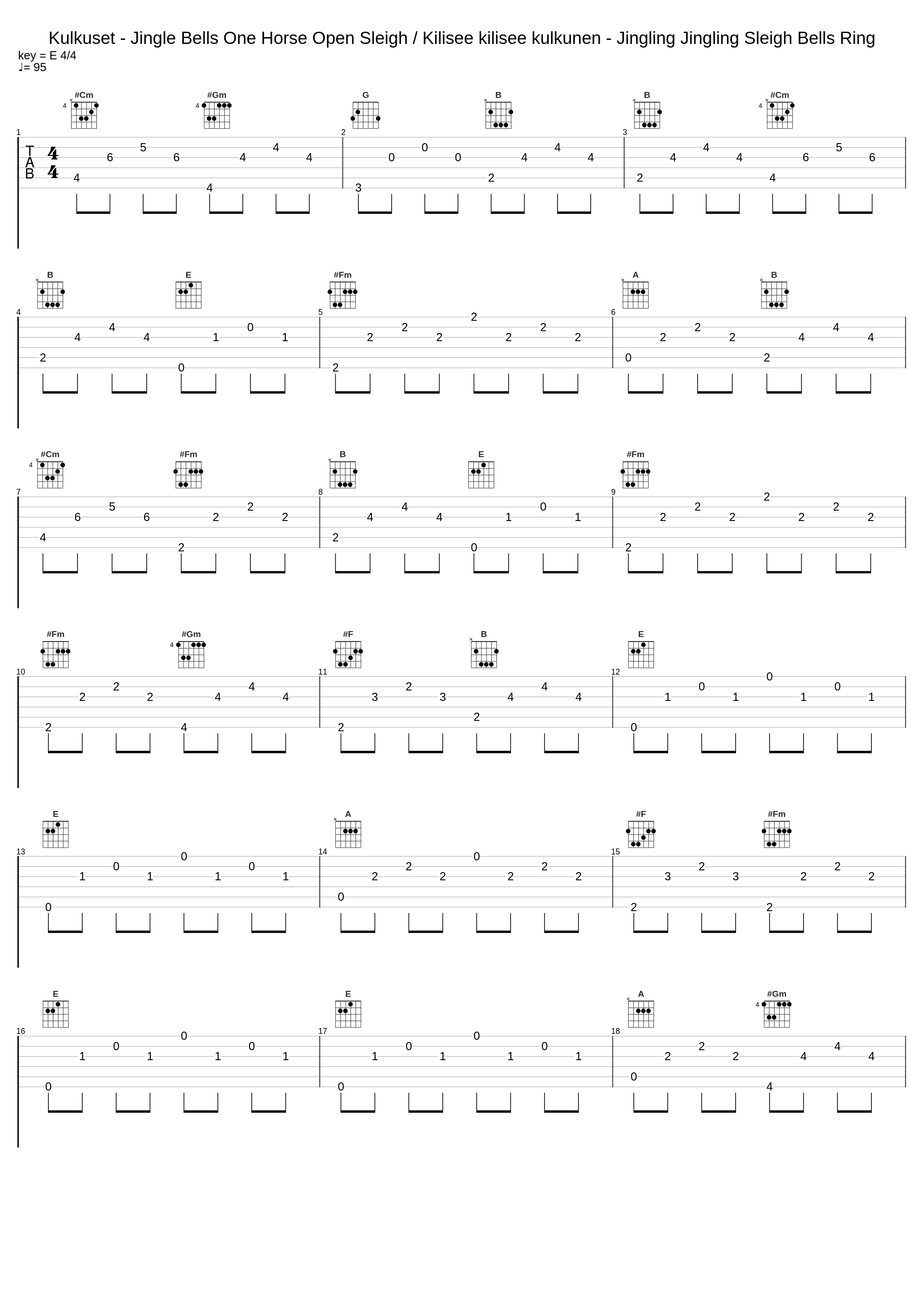 Kulkuset - Jingle Bells One Horse Open Sleigh / Kilisee kilisee kulkunen - Jingling Jingling Sleigh Bells Ring_Carola,Kai Hyttinen_1