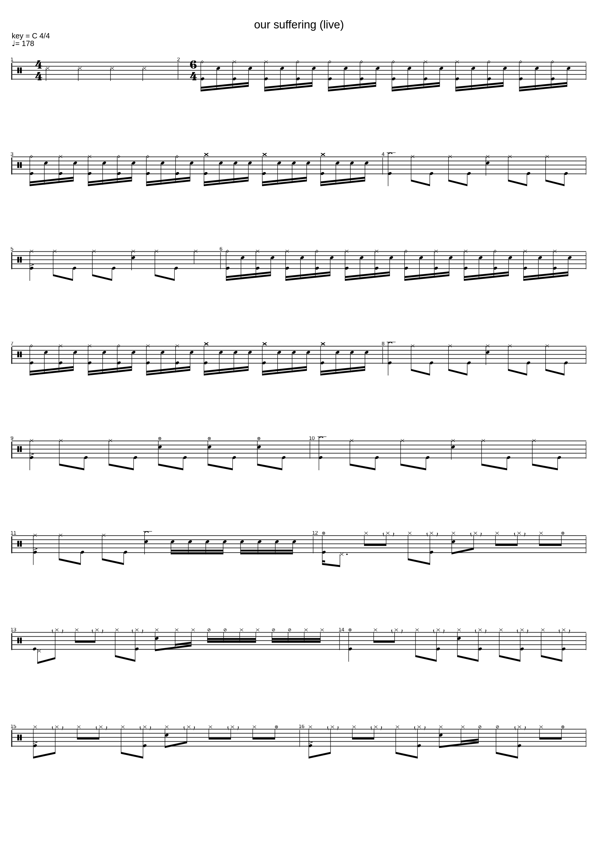 our suffering (live)_Lagrimas_1