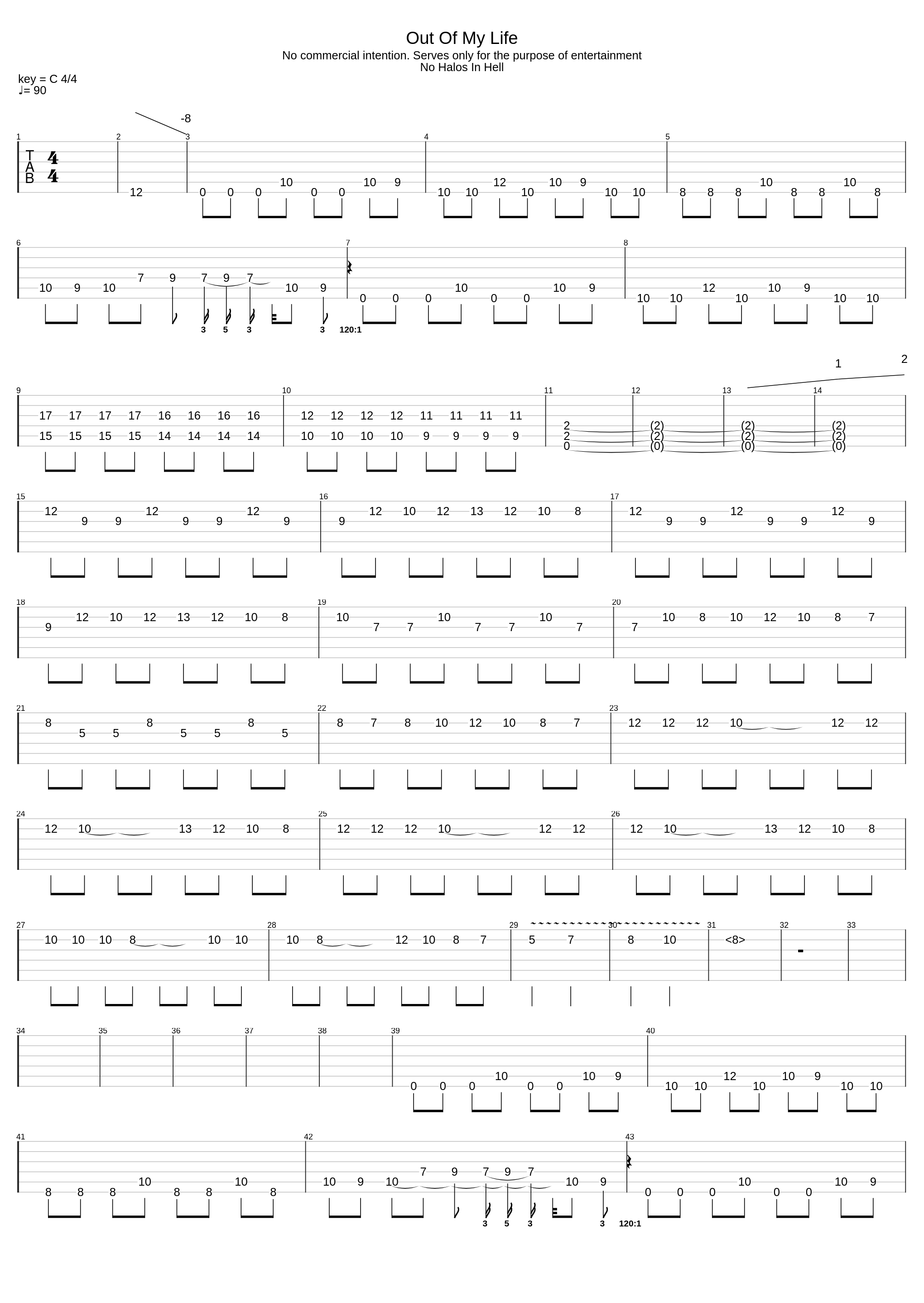 Out of my life NoMowZone cover_Nomowzone_1