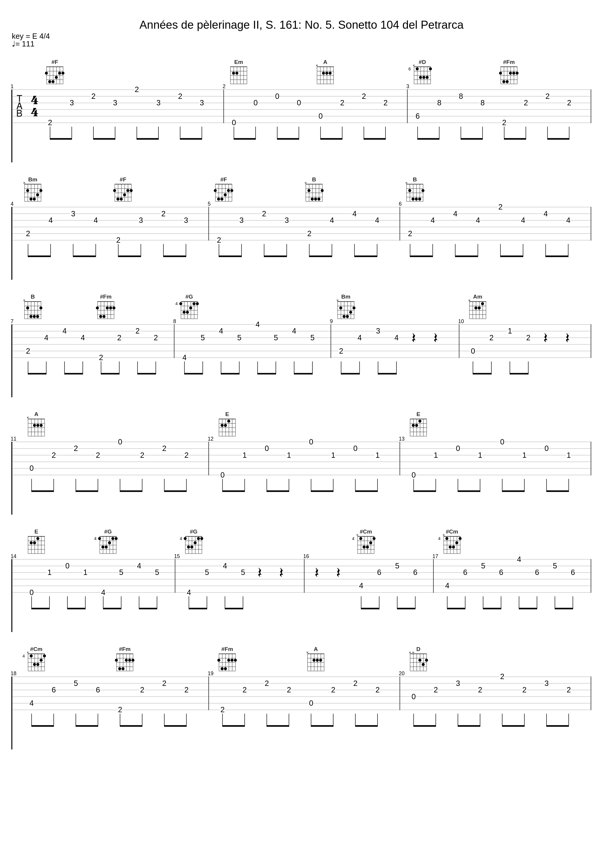 Années de pèlerinage II, S. 161: No. 5. Sonetto 104 del Petrarca_孙颖迪,国家大剧院唱片公司_1