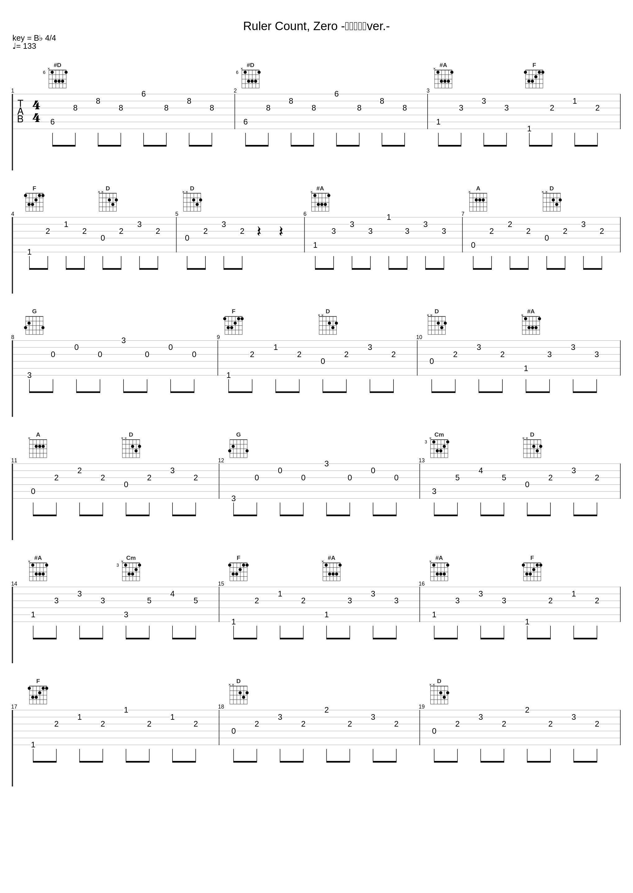 Ruler Count, Zero -逢坂茜ソロver.-_大空直美_1