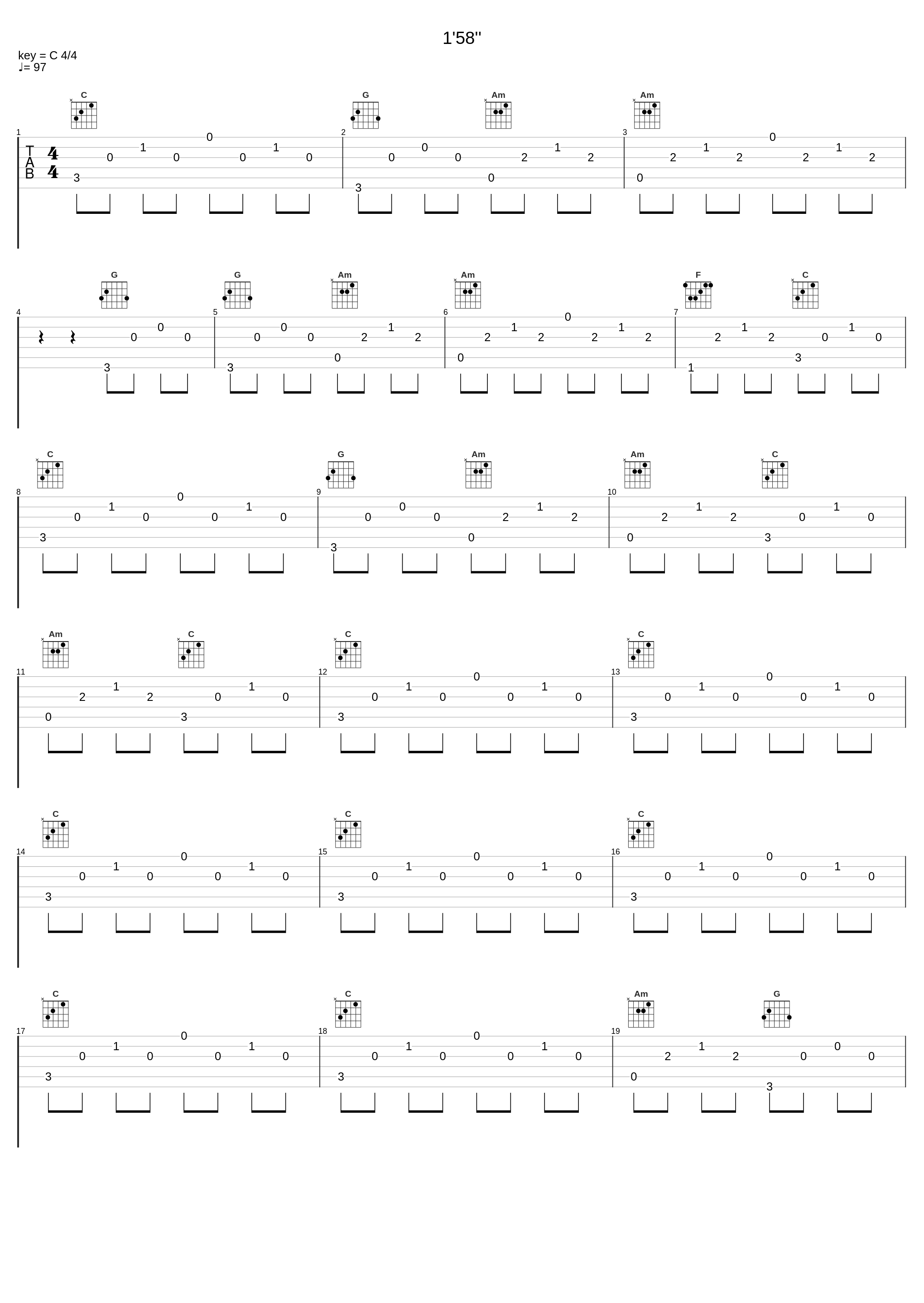 1'58''_窦唯,不一样_1