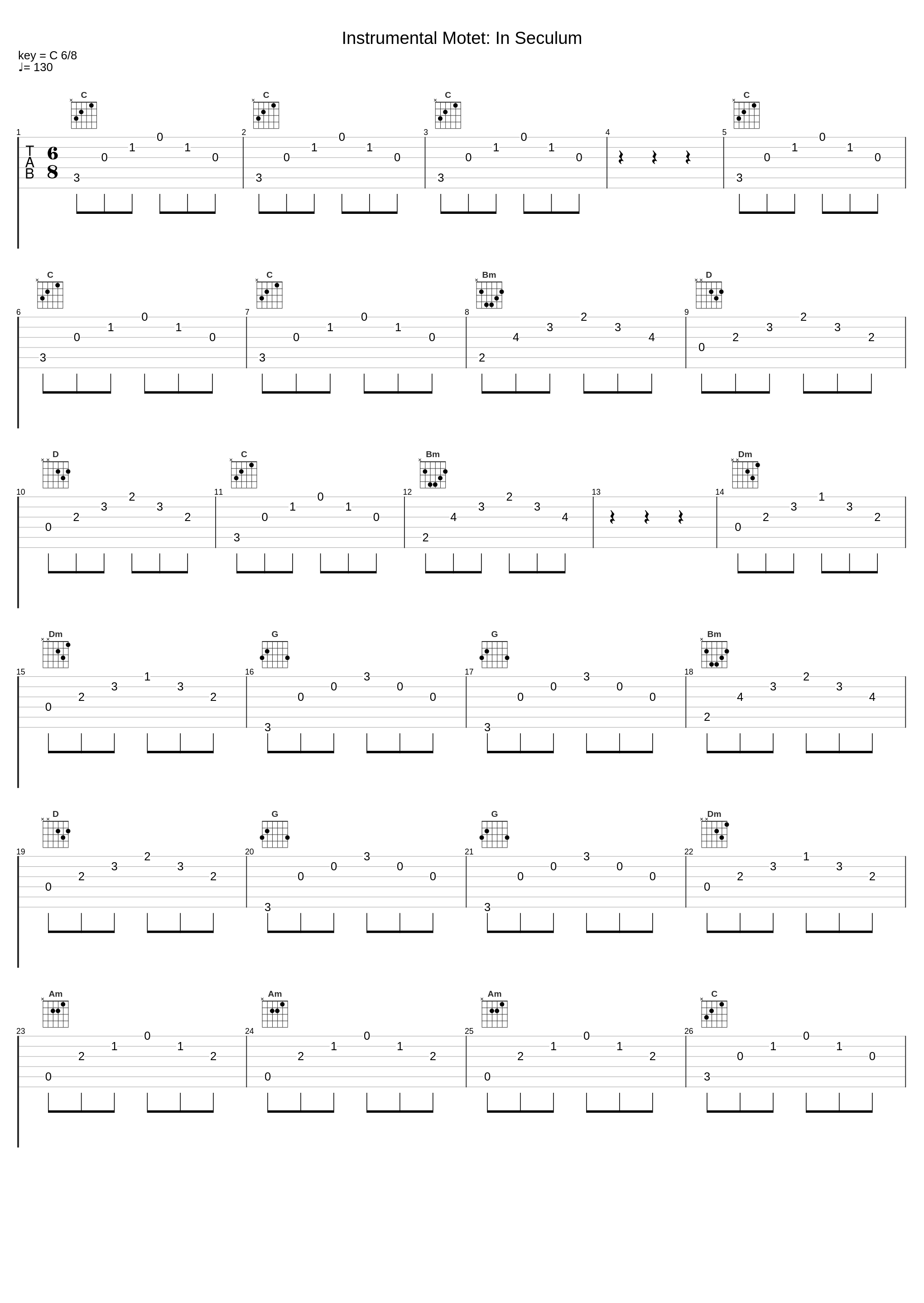 Instrumental Motet: In Seculum_坂本龙一_1