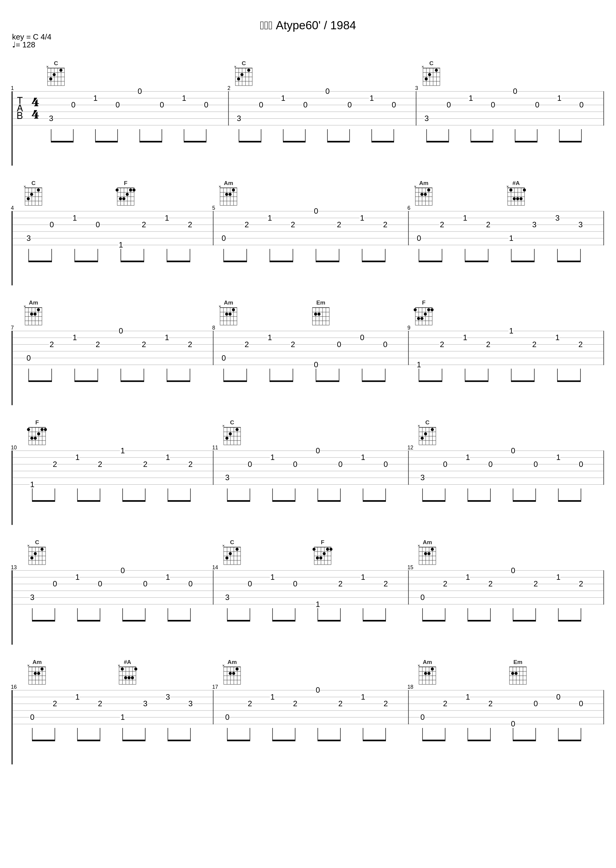 味の素 Atype60' / 1984_坂本龙一_1