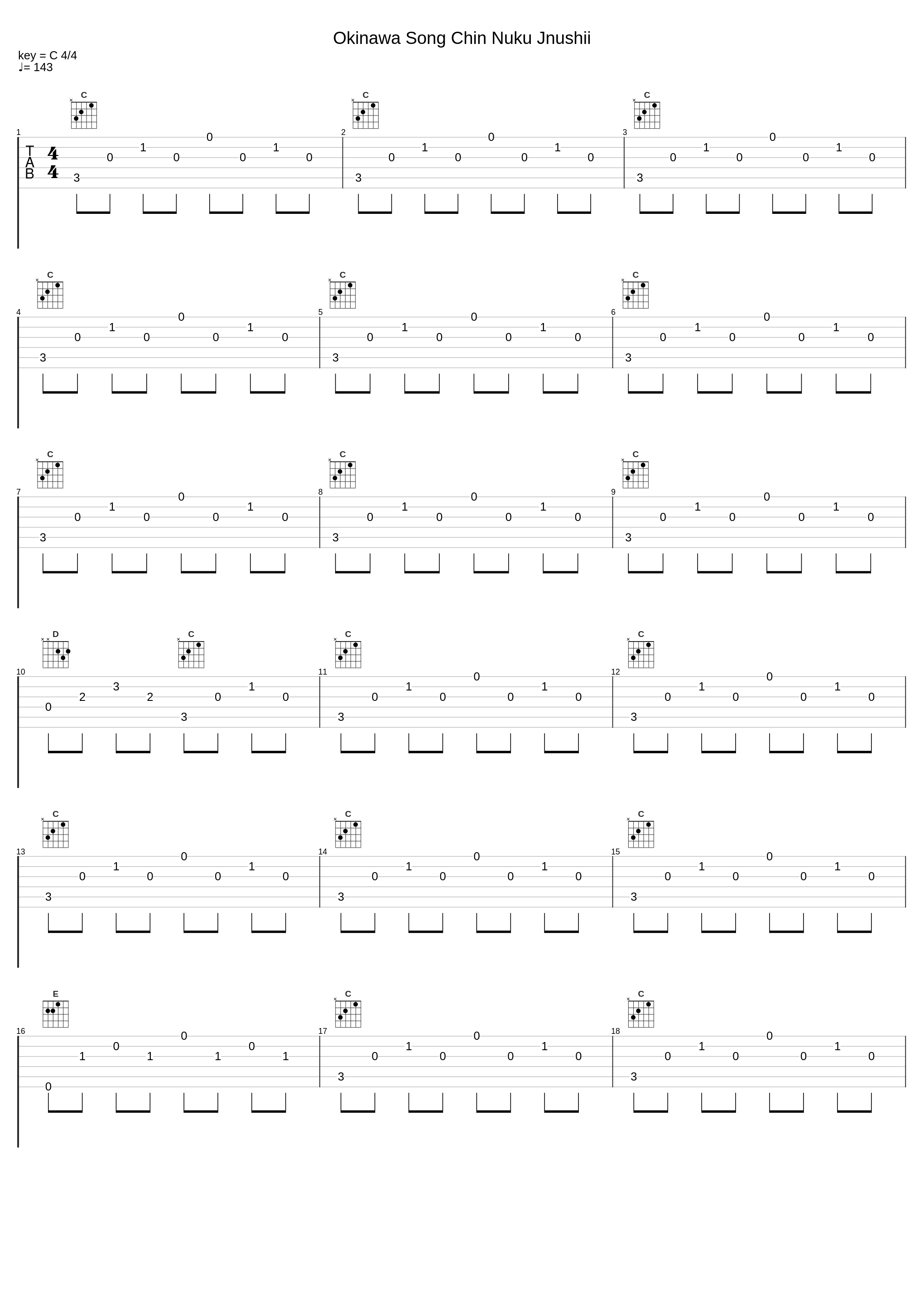 Okinawa Song Chin Nuku Jnushii_坂本龙一_1