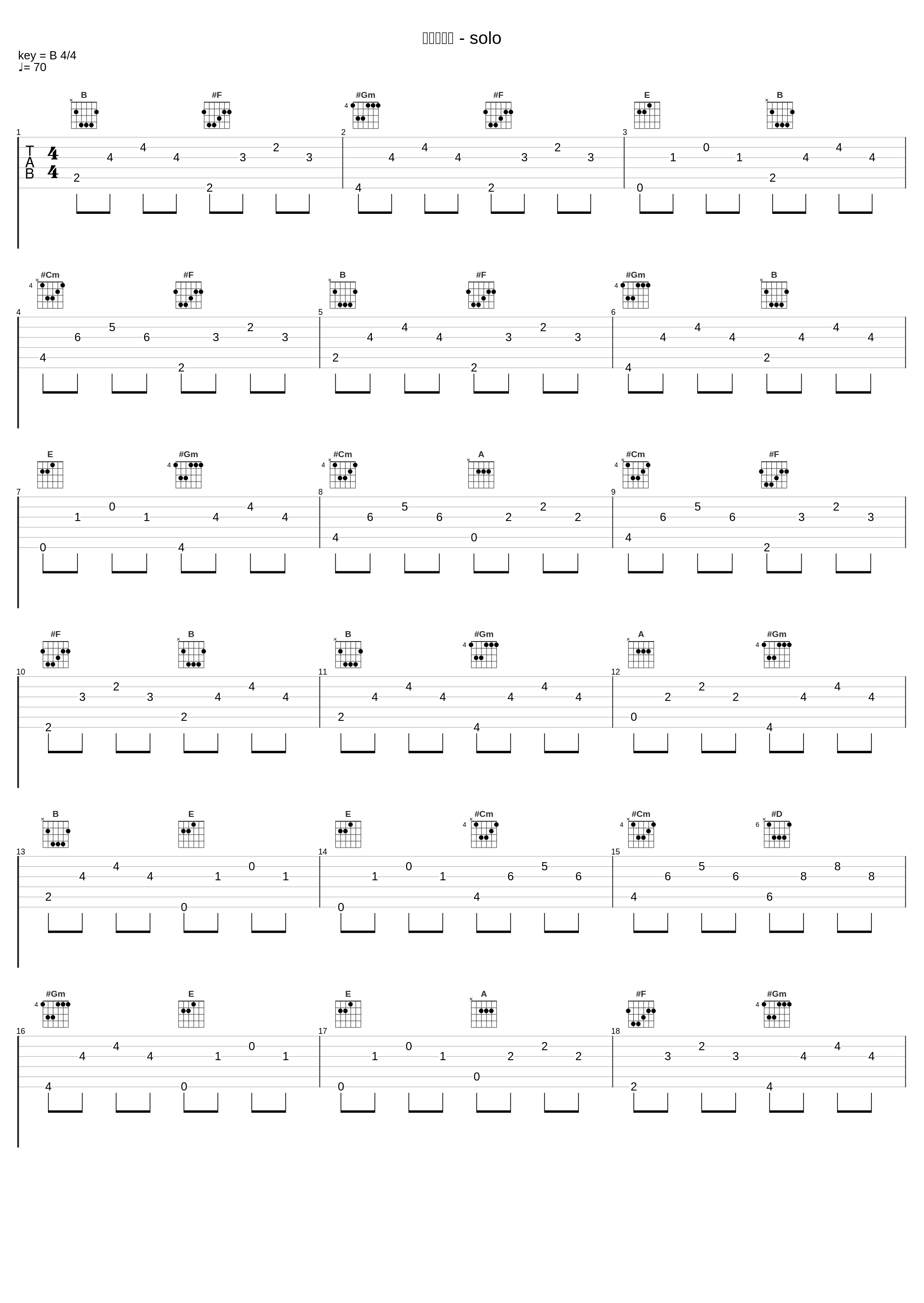 我只在乎你 - solo_付辛博_1