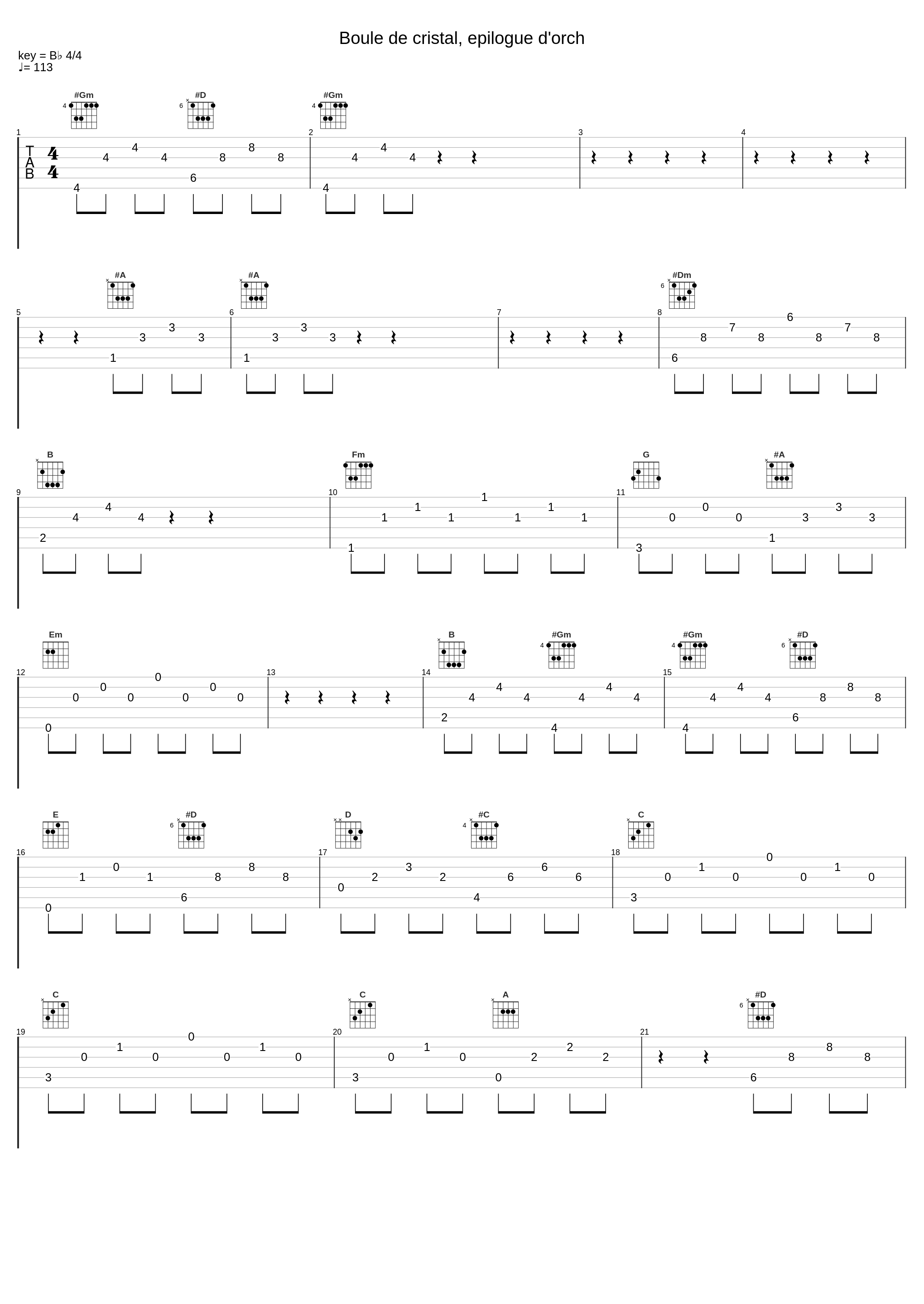 Boule de cristal, epilogue d'orch_鹭巣诗郎_1