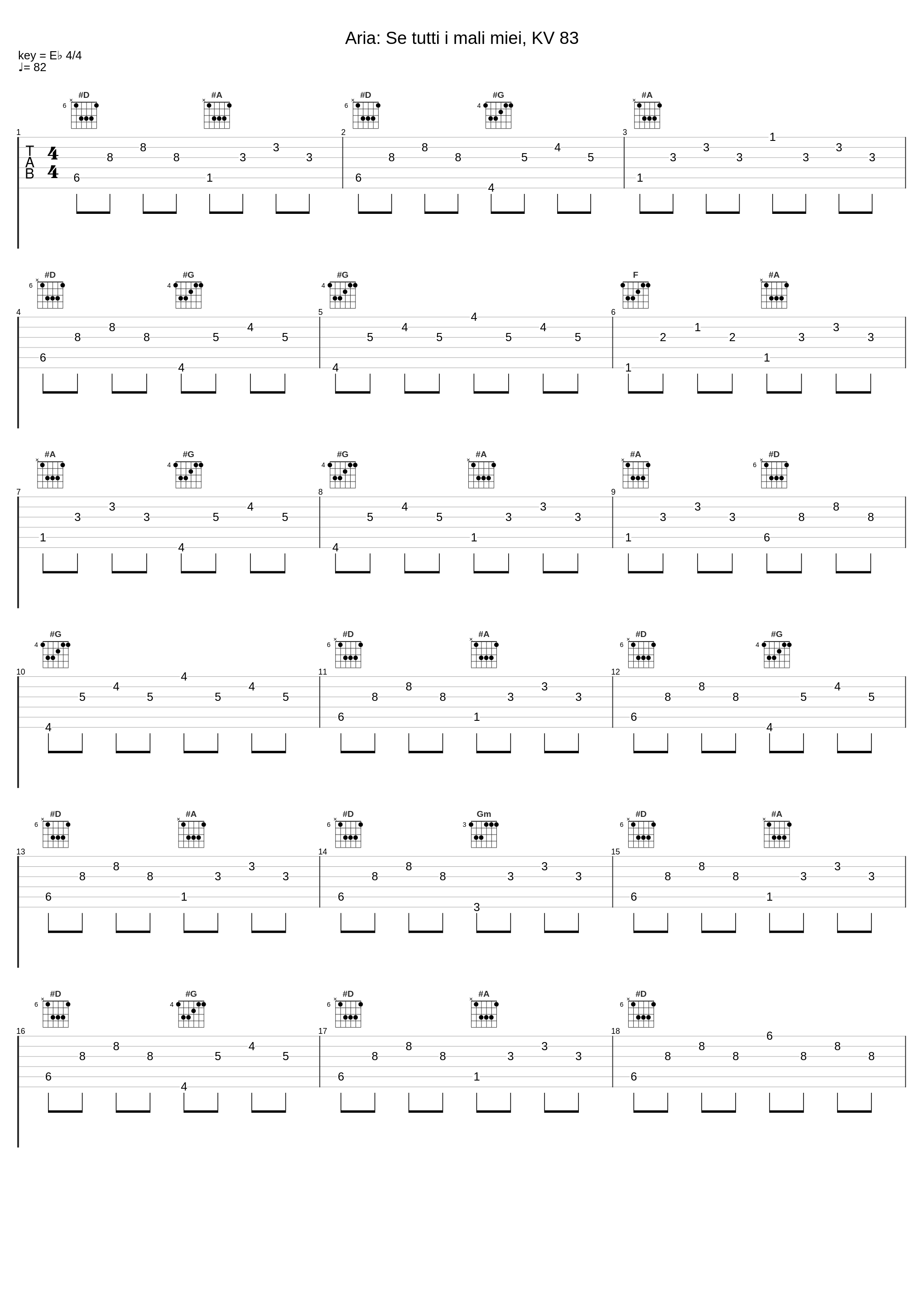 Aria: Se tutti i mali miei, KV 83_Capella Coloniensis,Bruno Weil,林善惠,Wolfgang Amadeus Mozart_1