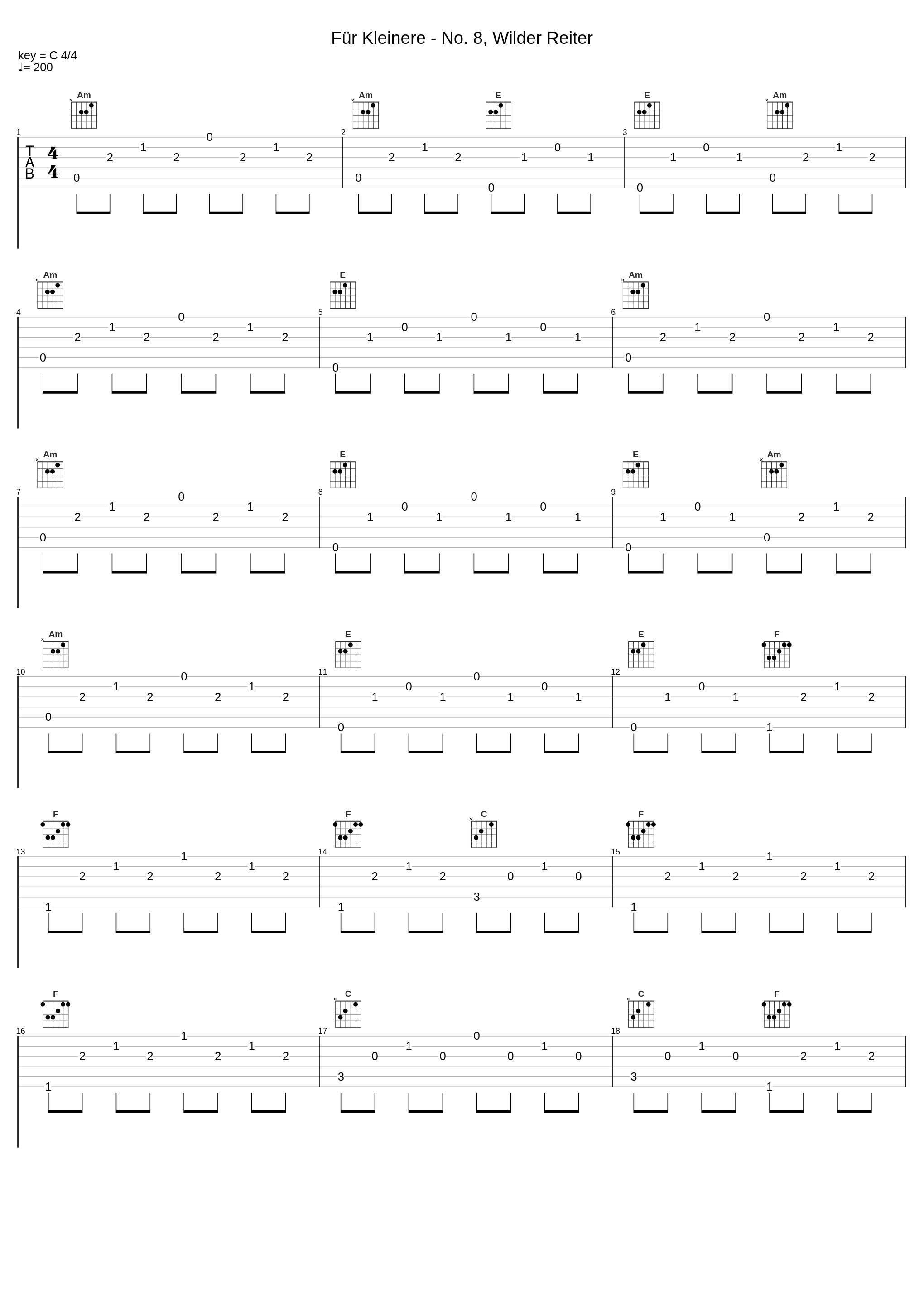 Für Kleinere - No. 8, Wilder Reiter_郎朗_1