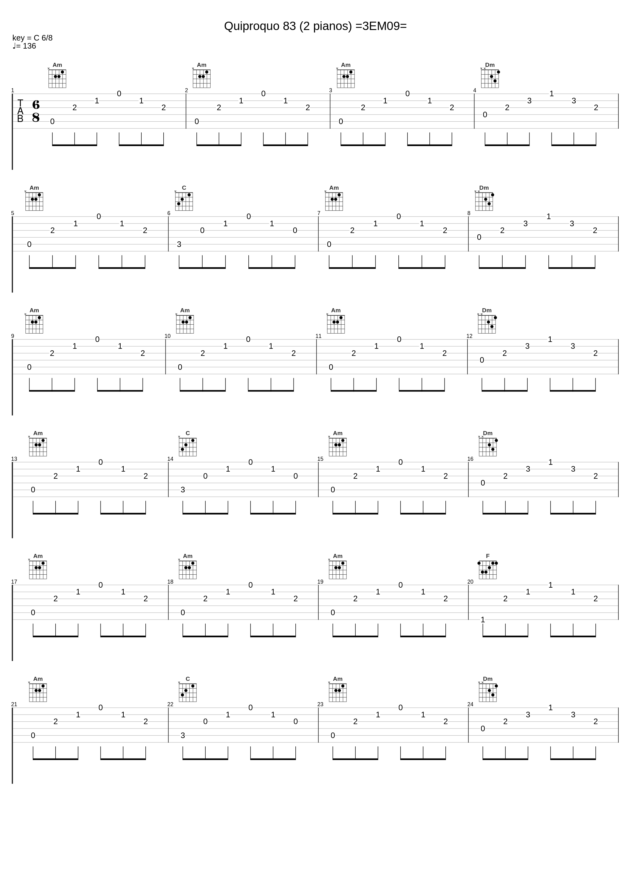 Quiproquo 83 (2 pianos) =3EM09=_鹭巣诗郎_1